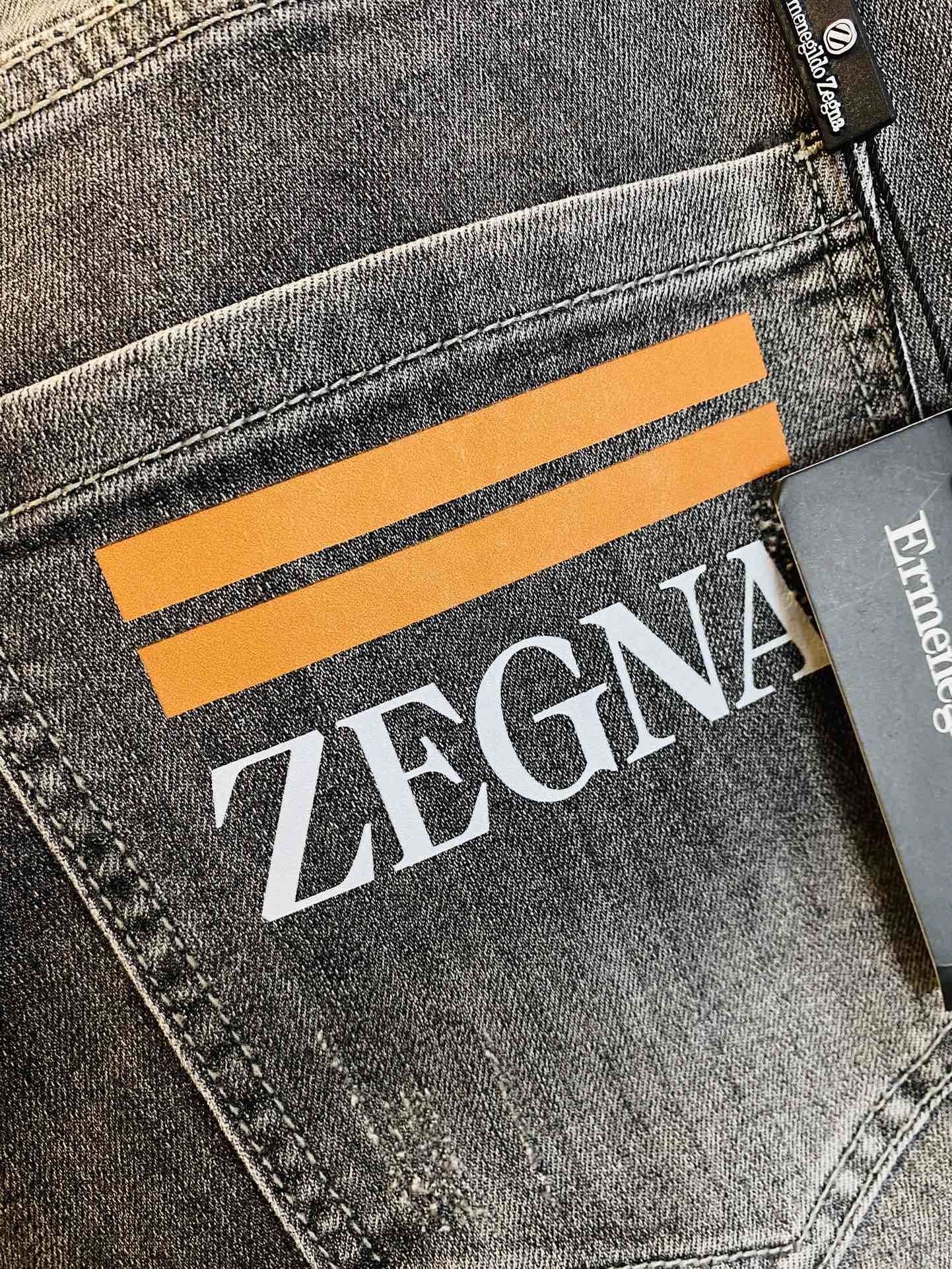 ！  原单货 可穿200斤🔥杰尼亚ZEGNA  冬款新款专柜同步有售，时尚休闲裤直筒牛仔裤弹力牛仔裤，进