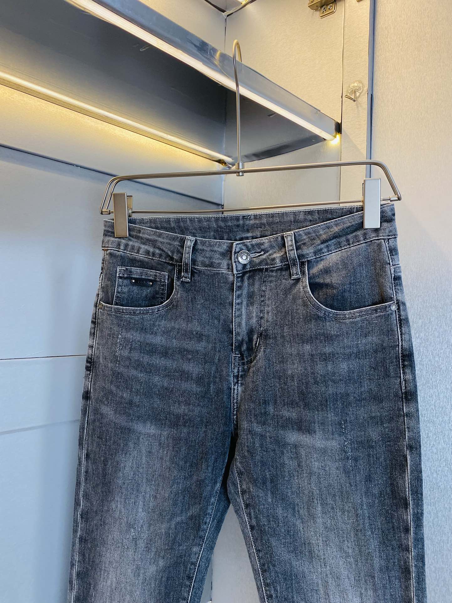 ！  原单货 可穿200斤🔥杰尼亚ZEGNA  冬款新款专柜同步有售，时尚休闲裤直筒牛仔裤弹力牛仔裤，进