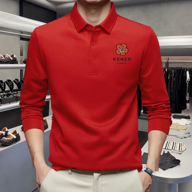 NO:119620,Wearable 220 catties M-5XL Tiger Head Kenzo Original quality Latest model Business men's long-sleeved lapel Polo T-shirt High-end printed workmanship!  Selected counters to customize top imported fabrics, all details are perfectly 1-to-1 reproduction, restore the authenticity 100% original hardware, high-end customized auxiliary materials, original factory original standard, excellent upper body effect!  ,,tees,t-shirt,alexander wang19860909可穿220斤 M-5XL老虎头Kenzo 原单品质 最新款 商务男装长袖翻领PoloT恤 高级印花做工！精选专柜订制顶级进口面料 所有细节做工完美1比1复刻 还原正品百分百 原版五金 高端订制辅料 原厂原标 上身效果超赞！,,tees，t-shirt,alexander wang,Men's clothing