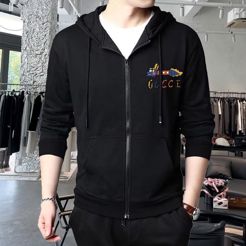 ！ 🔥加绒+10 可穿200斤胖子福音🔥 古奇Gucci 原单品质  三标齐全 2025最新款 开衫连帽