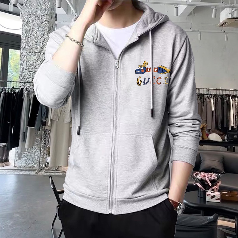 ！ 🔥加绒+10 可穿200斤胖子福音🔥 古奇Gucci 原单品质  三标齐全 2025最新款 开衫连帽
