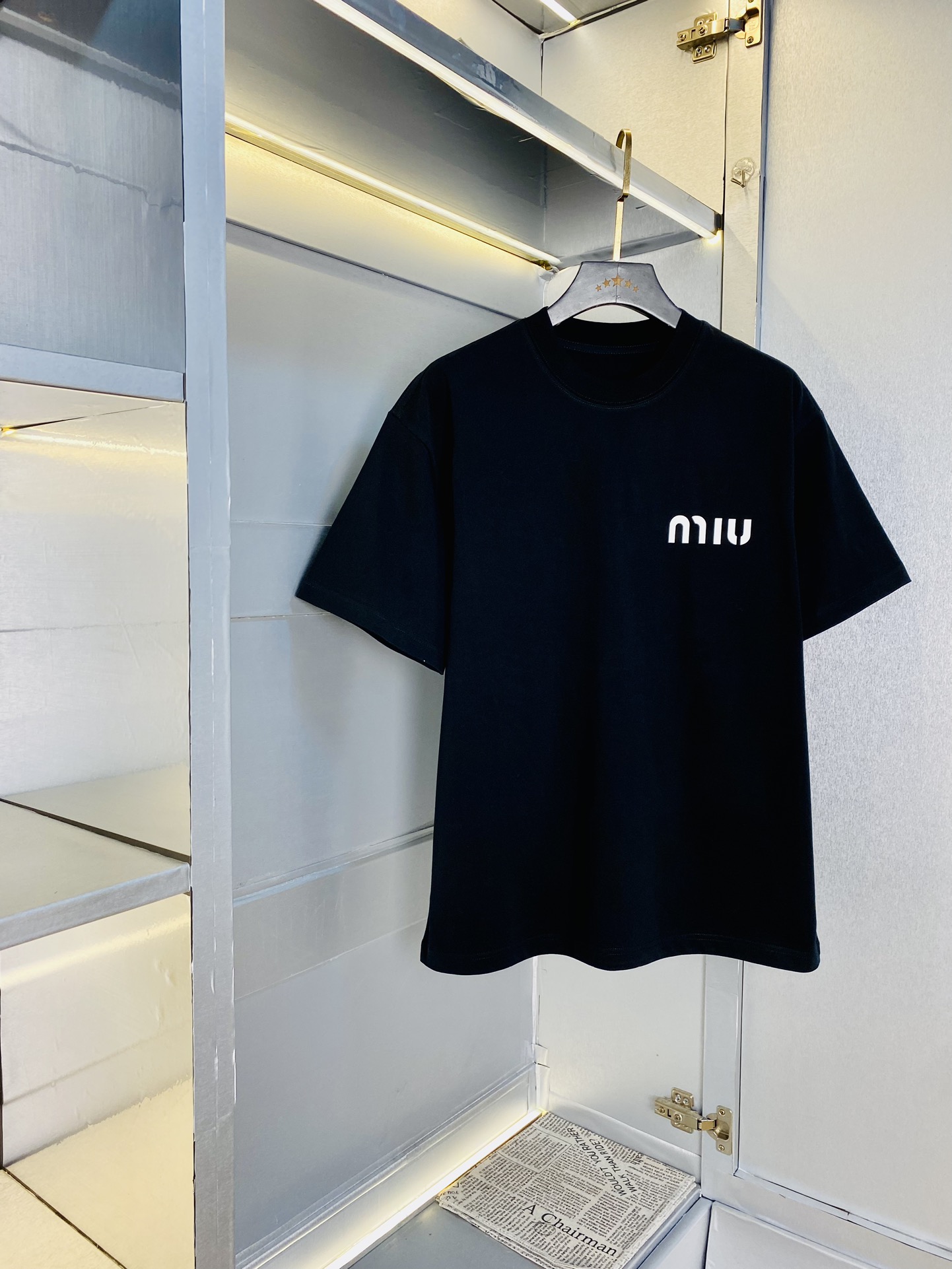 ！ 🔥穿210斤 胖子福音 情侣装💞缪缪MiuMiu 原单品质 2025最新款 男装短袖T恤 精选专柜订