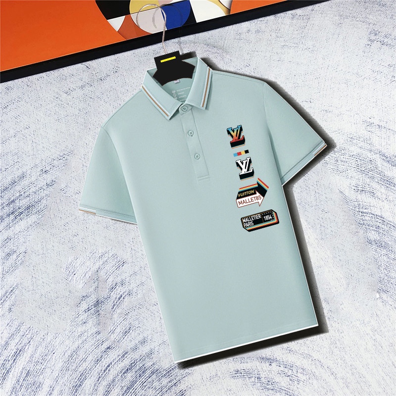 NO:159111,Wearable 200 catties, size M-4XL Louis Vuitton Lv Original quality Latest style Men's lapel short-sleeved T-shirt, high-end printed workmanship!  Selected counters to customize the top mercerized bead flooring fabric, all the details are perfectly 1-to-1 reproduction, restore the authenticity 100% original hardware, high-end customized auxiliary materials, original factory original standard, excellent upper body effect!  ,,louis vuitton,louis vuitton,T-shirt,tees,t-shirt,alexander wang19860909可穿200斤 码数M-4XL 路易威登Lv 原单品质 最新款 男装翻领短袖T恤 高级印花做工！精选专柜订制顶级丝光珠地棉进口面料 所有细节做工完美1比1复刻 还原正品百分百 原版五金 高端订制辅料 原厂原标 上身效果超赞！,,louis vuitton,louis vuitton,T-shirt,tees，t-shirt,alexander wang,Men's clothing