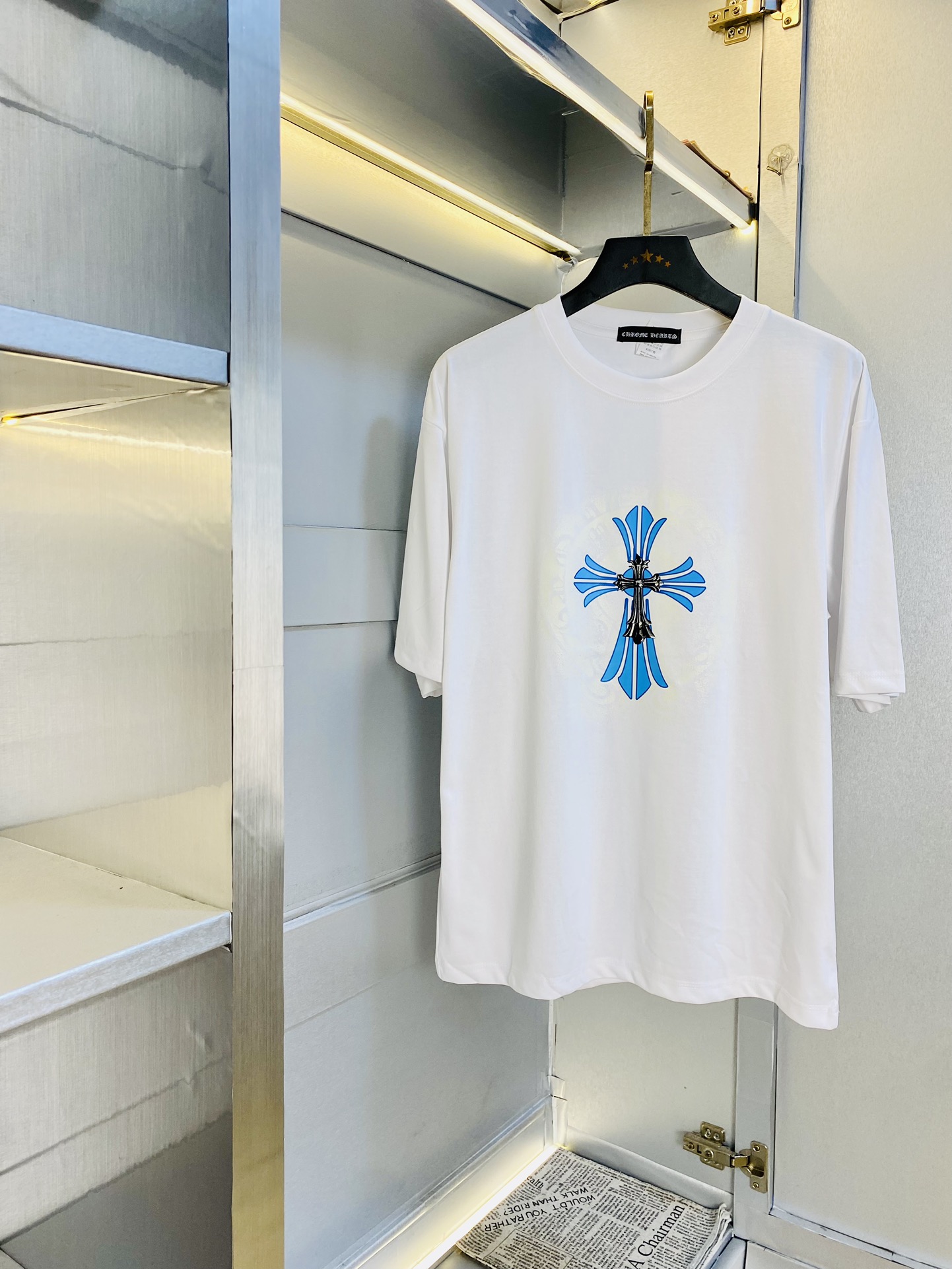 NO:161666,Wearable 210 catties Couple model Crosin Chrome Hearts Original quality Latest round neck short-sleeved T-shirt High-end printed workmanship!  Selected counter custom-made pure cotton imported fabrics, all details are perfectly 1 to 1 replica, restore the authenticity 100% original hardware, high-end customized auxiliary materials, original factory original standard, excellent upper body effect!  S-XXL (175/130 catties wear S), chrome hearts, chrome hearts, T-shirt, tees, t-shirt, alexander wang19860909可穿210斤 情侣款 克罗心Chrome Hearts 原单品质 最新款 圆领短袖T恤 高级印花做工！精选专柜订制纯棉进口面料 所有细节做工完美1比1复刻 还原正品百分百 原版五金 高端订制辅料 原厂原标 上身效果超赞！码数S-XXL（175/130斤穿S）,,chrome hearts,chrome hearts,T-shirt,tees，t-shirt,alexander wang,Men's clothing