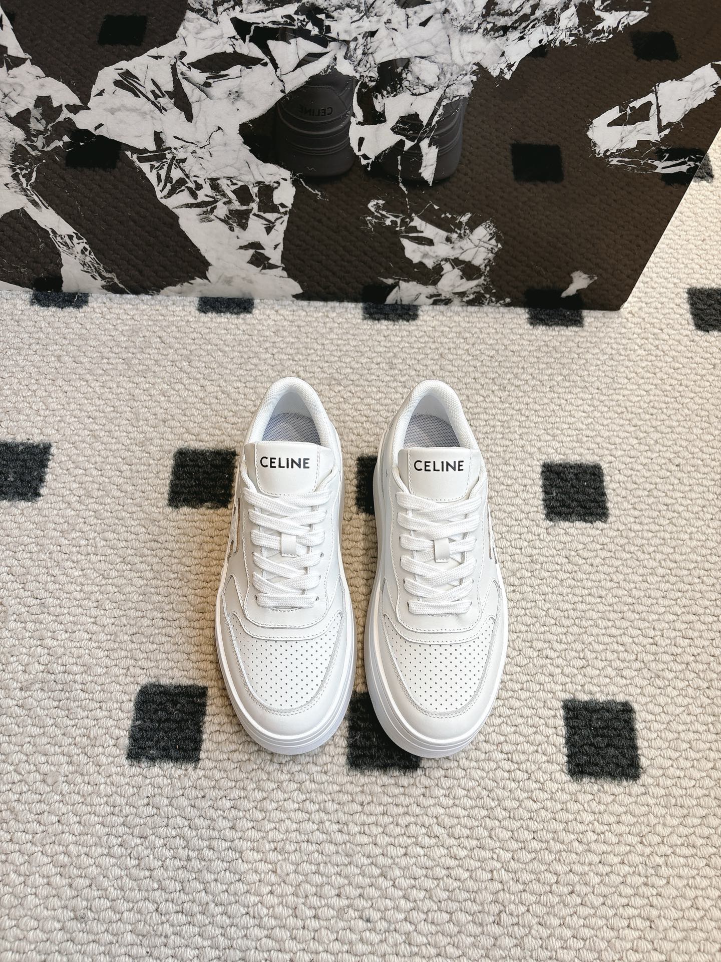 NO:164879,Celin* 25ss Spring and summer new board shoes, thick soles, biscuit shoes, small white shoes, new colors are coming, super easy to walk, 7CM height is good, easy to walk, no tiredness, original creation, all materials are completely consistent, iconic Triomphe pattern, front lace-up, round toe, tongue foot pads are decorated with logos, the footwear is really nice~ it won't look stupid, big feet, shorts must have fun!  Top layer cowhide cowhide inner Tpu injection molded sole (5cm thick) Size 35-40 (40 custom made without return, casual shoes/sports shoes, celine, celine, sneakers, cowhide19860909Celin* 赛琳 25ss春夏季新款板鞋厚底鞋饼干鞋小白鞋 新色来袭 超级好走 增高7CM 妥妥好走不累 原版打造 所有材质完全对版 标志性 Triomphe 图案、正面系带、圆头、鞋舌垫脚饰有标志 上脚真的超级nice～不会显得很蠢脚大,矮子乐必备！ 头层牛皮面 牛皮内里 Tpu注塑成型大底(5cm厚) 码数35—40（40定制不退换,休闲鞋/运动鞋,celine,celine,sneakers,cowhide,Women's Shoes