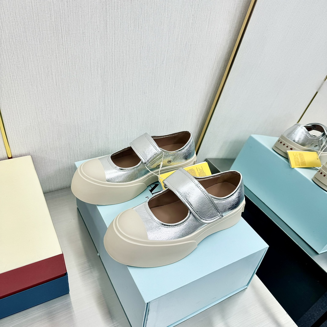Marni 2021 Shoe: Top Version Skull Skin, 1:1 Custom, Comfortable, Sheepskin Inside - 图片 2