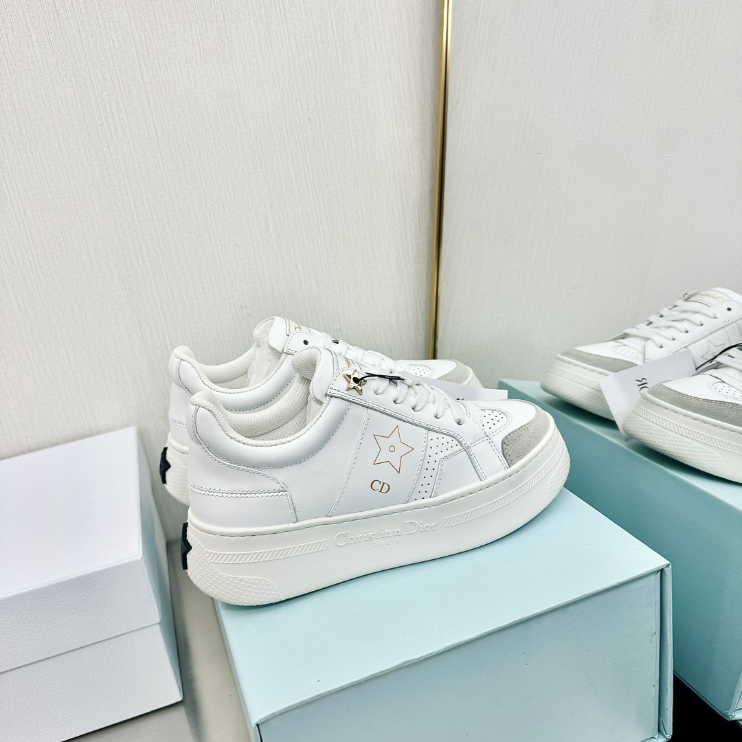 300Dior Dior Última Star Collection Pentagrama Fondo Grueso Zapatos Muffin Zapatillas Casual Zapatil