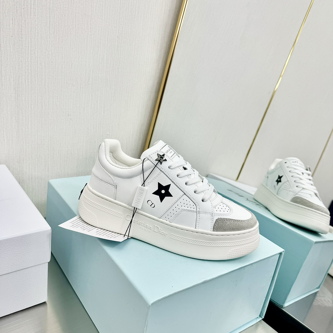 300Dior Dior Última Star Collection Pentagrama Fondo Grueso Zapatos Muffin Zapatillas Casual Zapatil