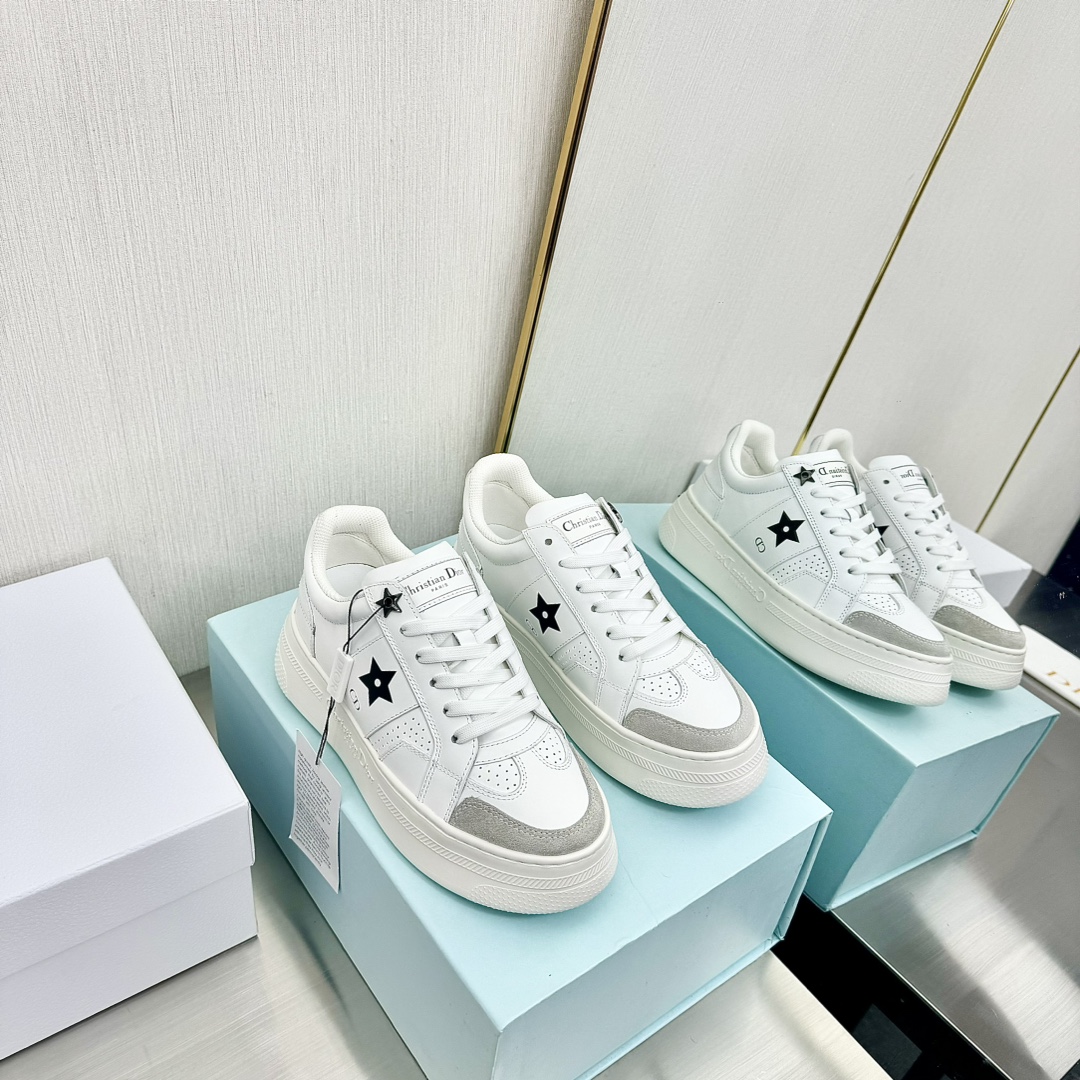 300Dior Dior Última Star Collection Pentagrama Fondo Grueso Zapatos Muffin Zapatillas Casual Zapatil
