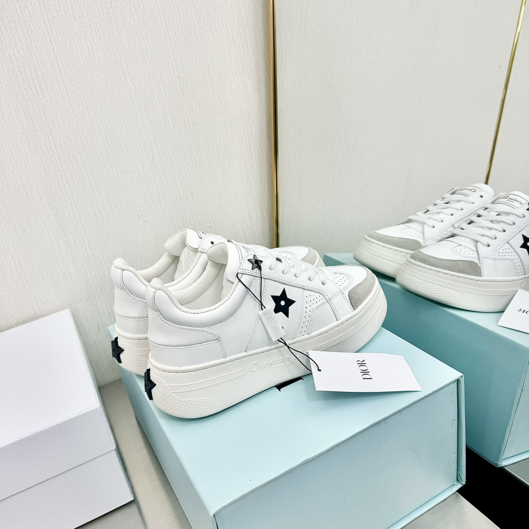 300Dior Dior Última Star Collection Pentagrama Fondo Grueso Zapatos Muffin Zapatillas Casual Zapatil