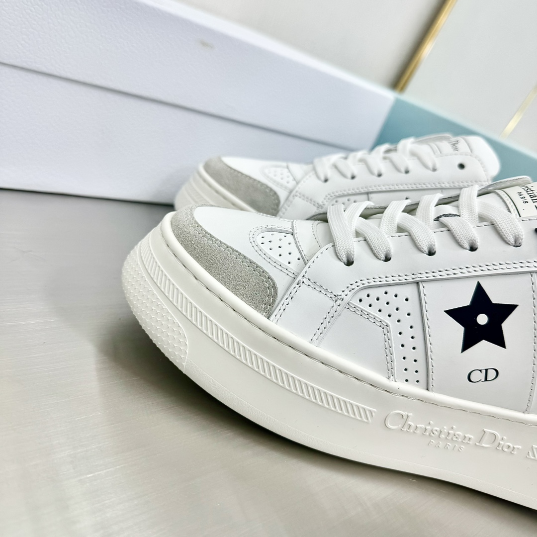 300Dior Dior Última Star Collection Pentagrama Fondo Grueso Zapatos Muffin Zapatillas Casual Zapatil