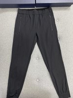 Prada Clothing Pants & Trousers Black Splicing Men Cotton Knitting Nylon Spandex Casual