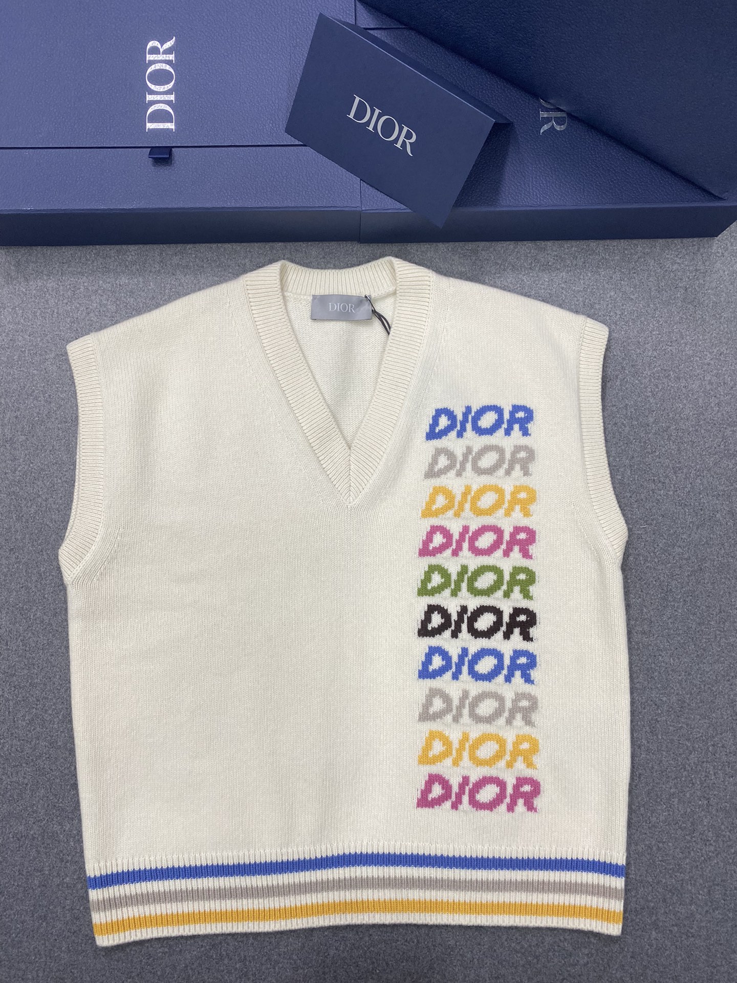 Dior Replica
 Clothing Tank Tops&Camis Cashmere Knitting Wool Spring Collection Fashion Long Sleeve