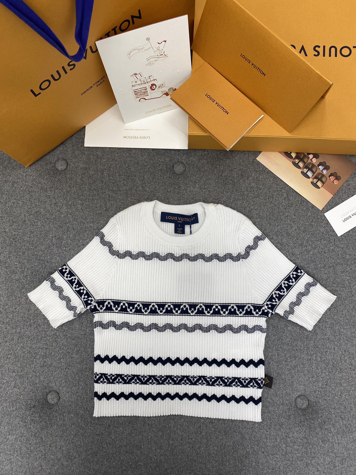 Louis Vuitton Kleding Trui goedkope online beste ontwerper
 Splijten Katoen Breien Spandex Strand