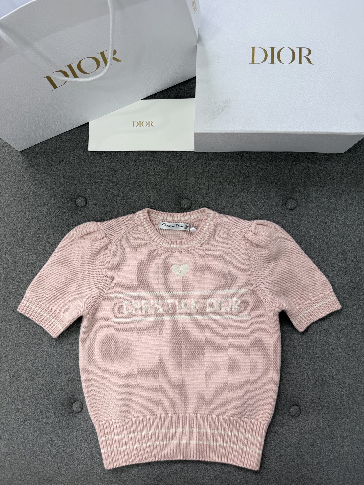 구찌 여성 자수 캐시미어 반팔 니트 레플리카 45271 Gucci Women T Shirt