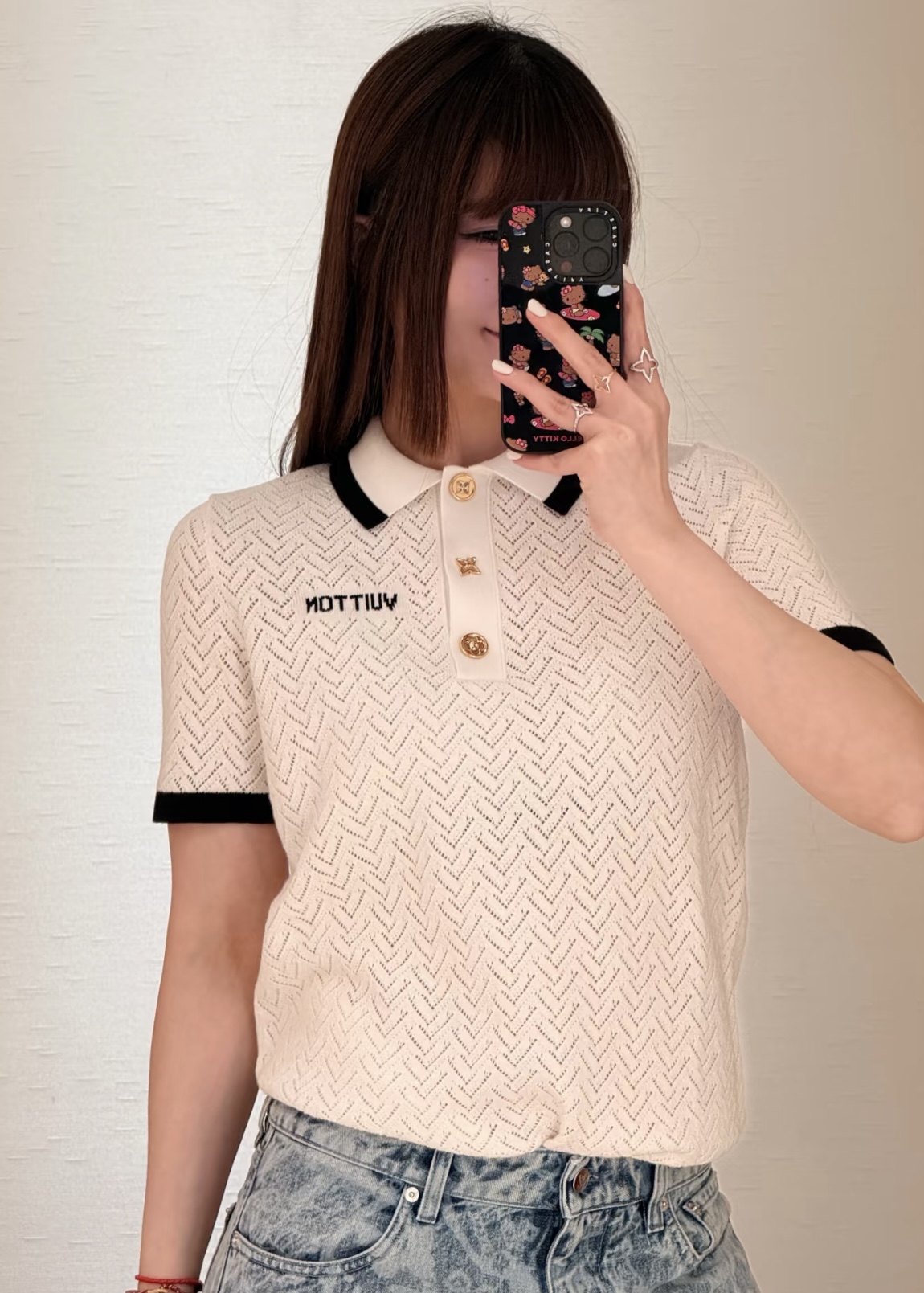 루이비통 메시 폴로카라 반팔 티셔츠 132830 이미지 7