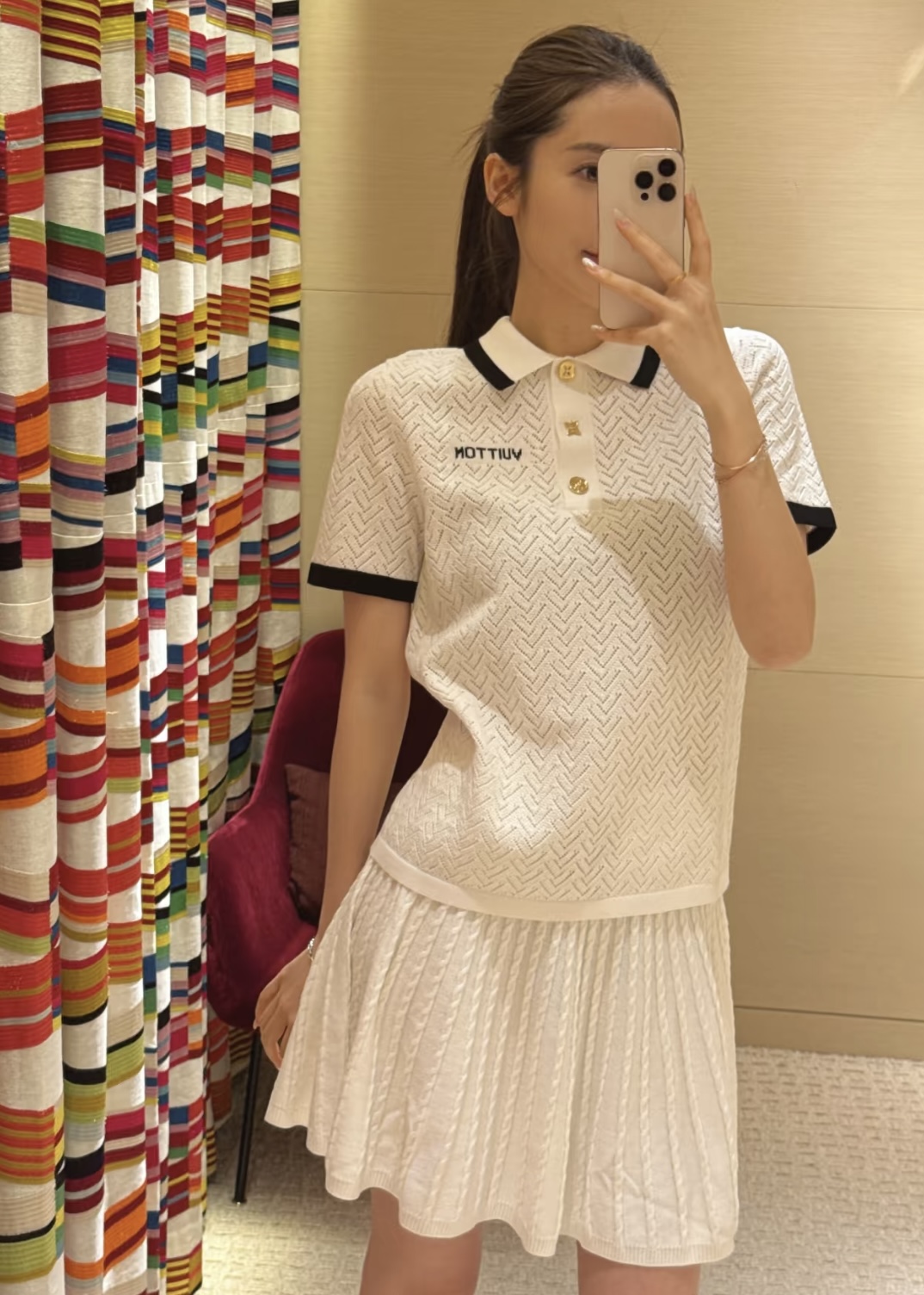 루이비통 메시 폴로카라 반팔 티셔츠 132830 이미지 9