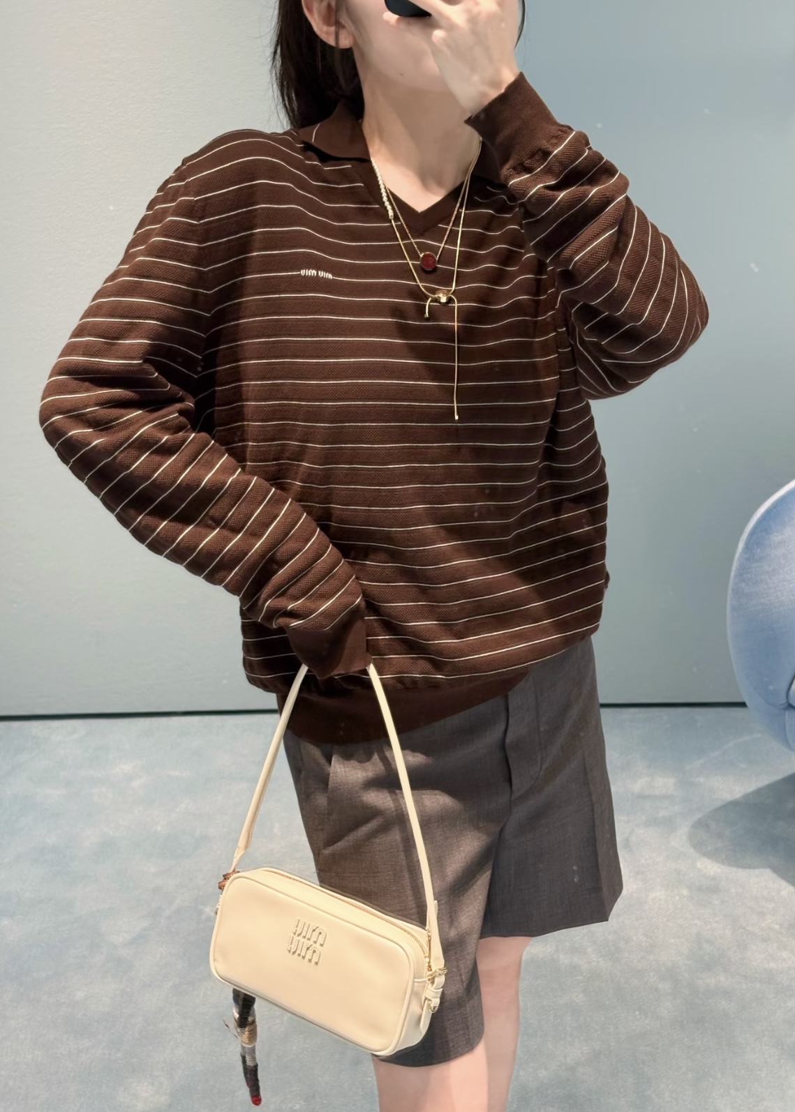 미우미우 여성 긴팔 132827 Miu Miu Long Sleeve 썸네일 이미지