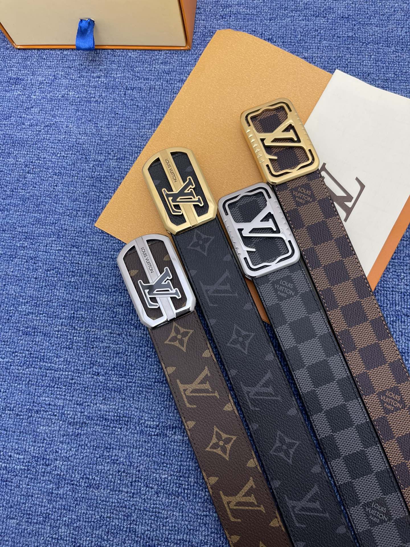 LV4.0cm nueva colección de hebilla de placa de alta calidad