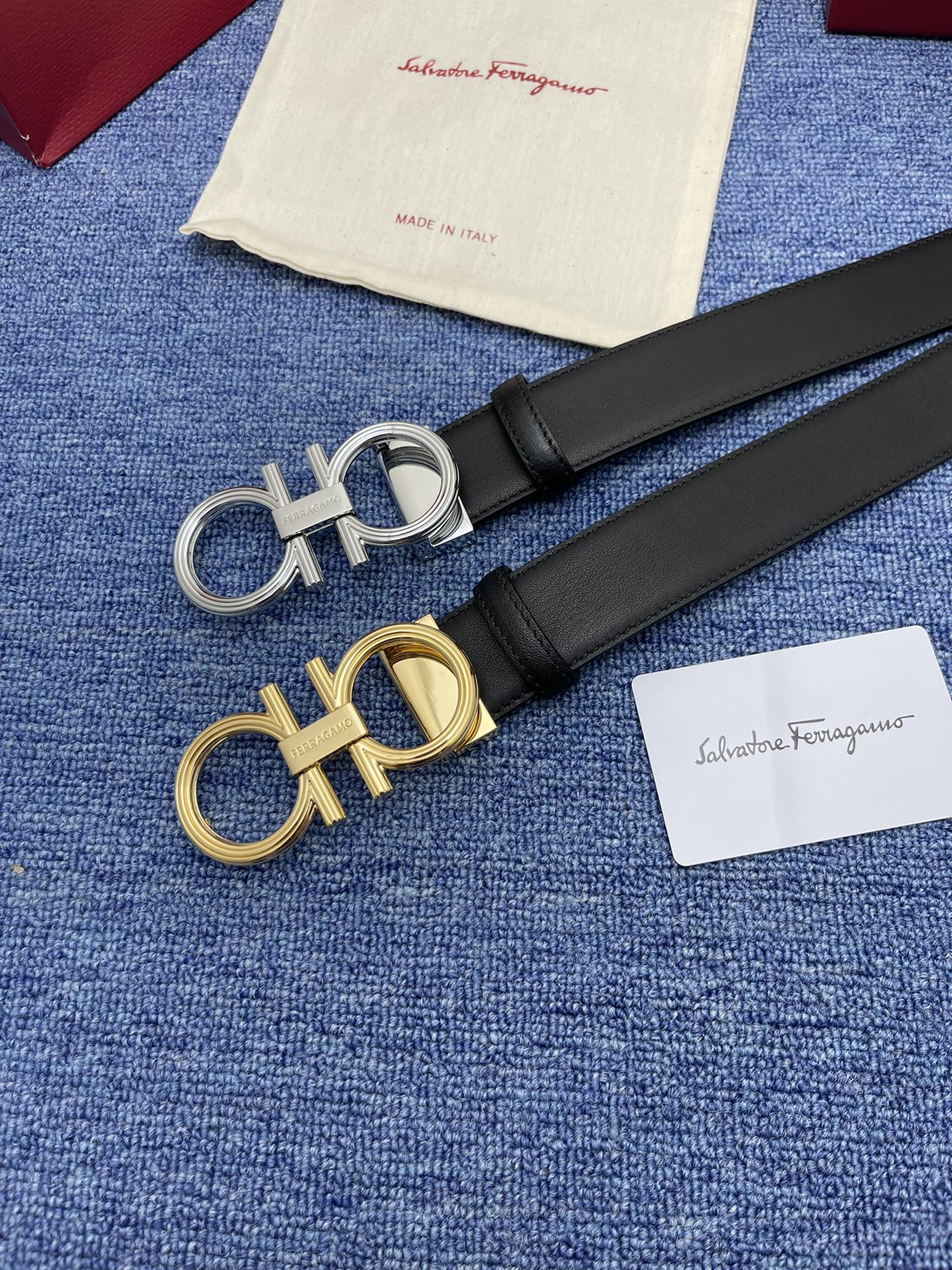 Ferragamo 3.5cm new two-color boutique belt