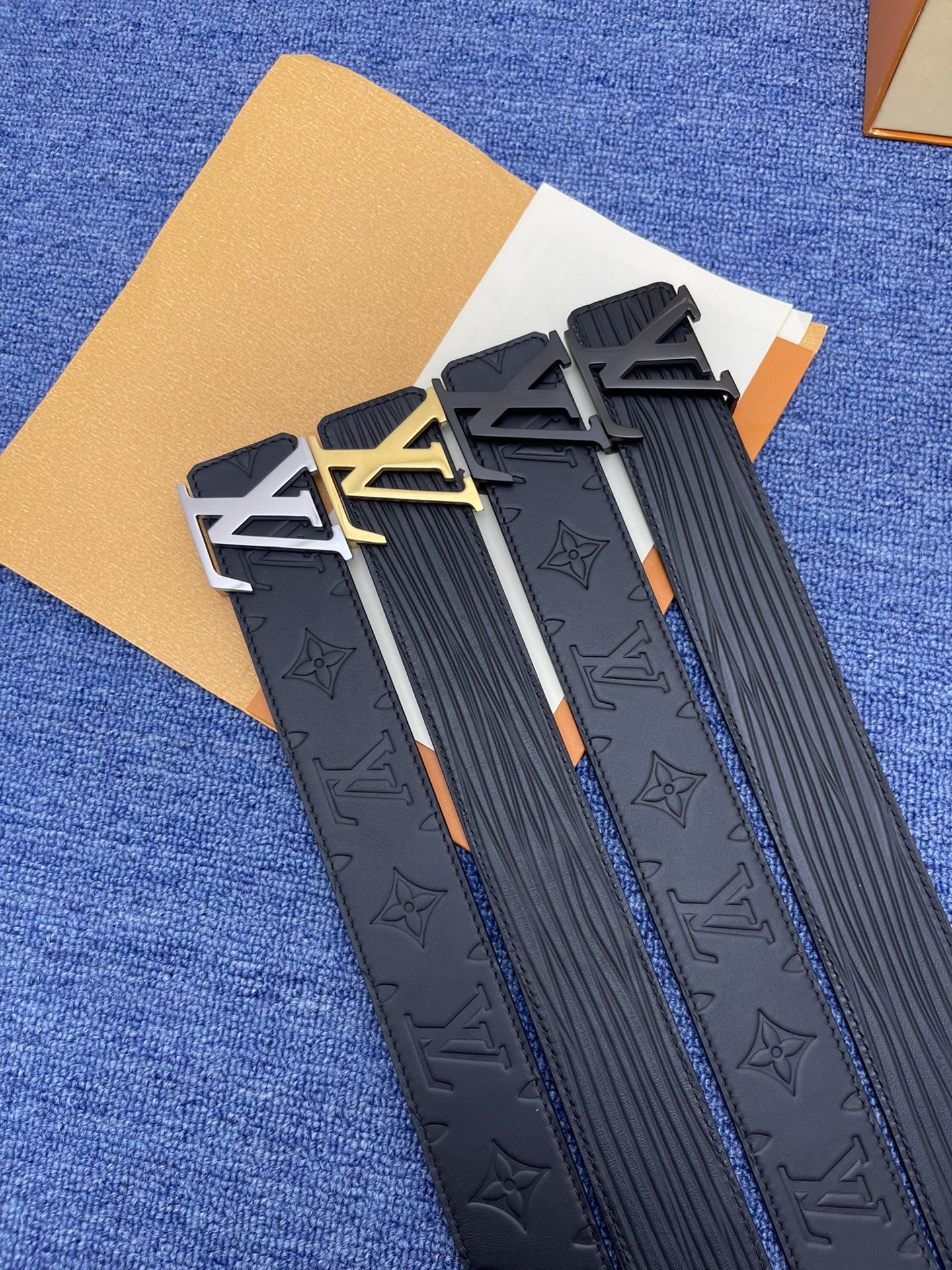 Cinturón masculino nuevo de alta calidad LV de 4.0 cm