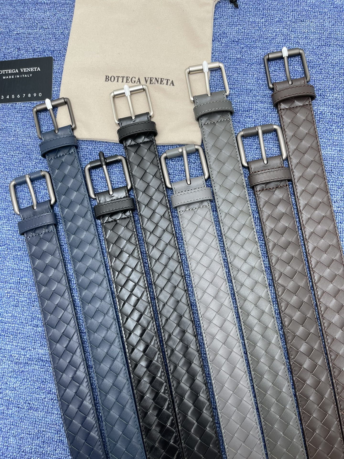 BV3.5cm nuevo modelo cinturón de hombre de cuatro colores de calidad