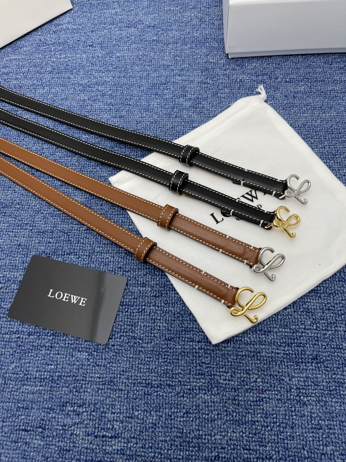 Loewe 1.5cm nuevo cinturón de mujer de gama alta