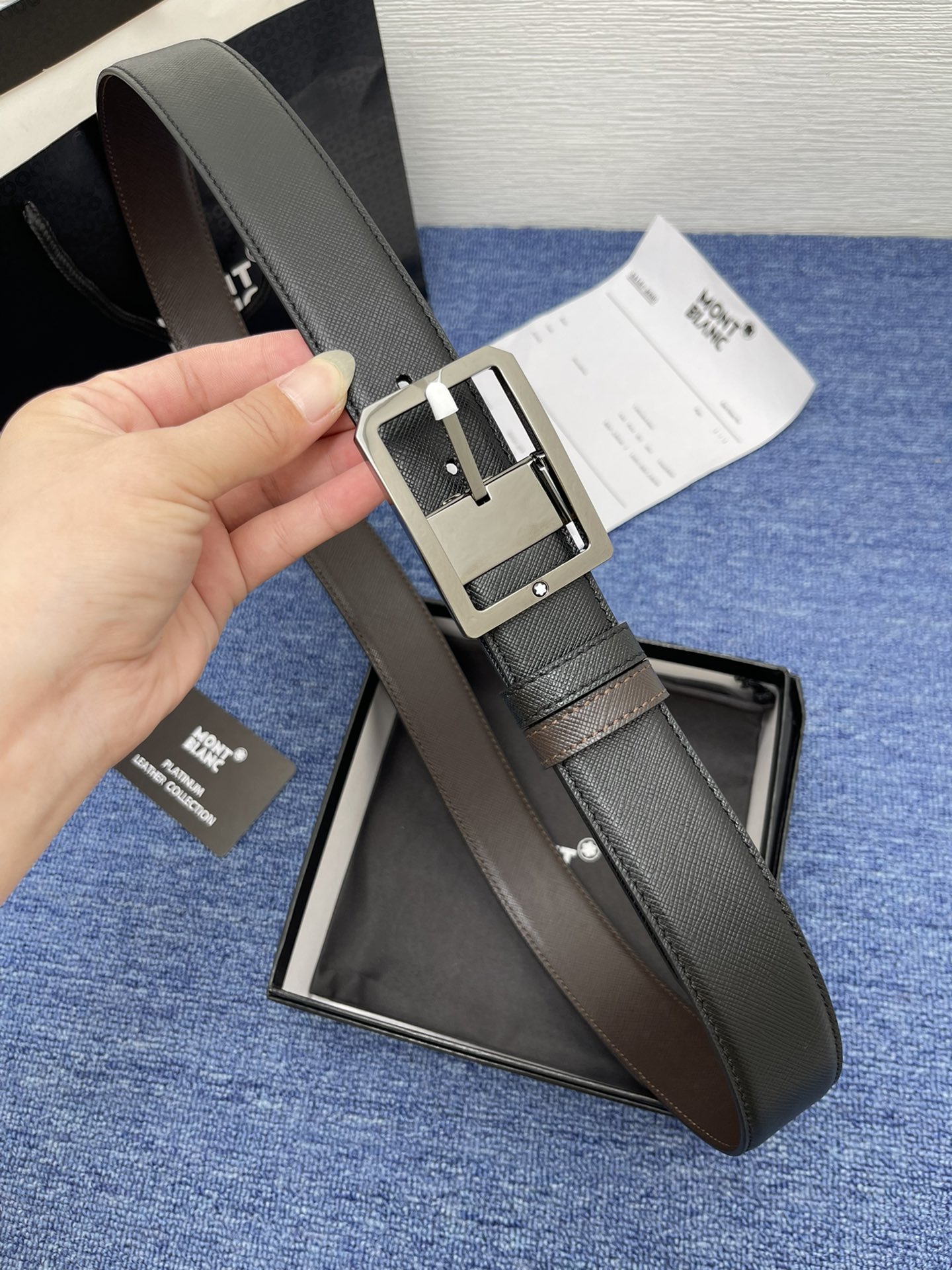 Montblanc（万宝龙男） Style Leather Men's Belts Lookbook Reference image 1