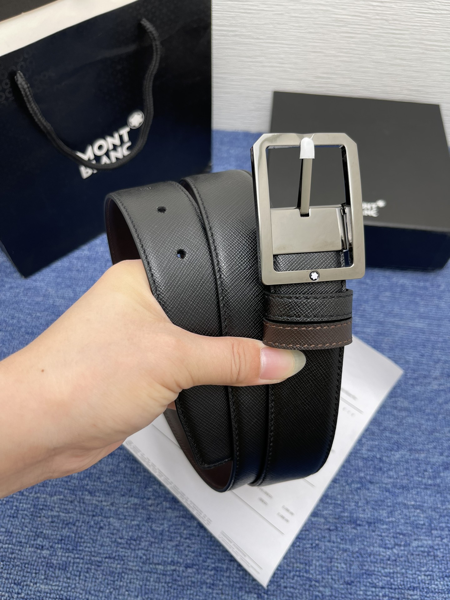 Montblanc（万宝龙男） Style Leather Men's Belts Lookbook Reference image 2