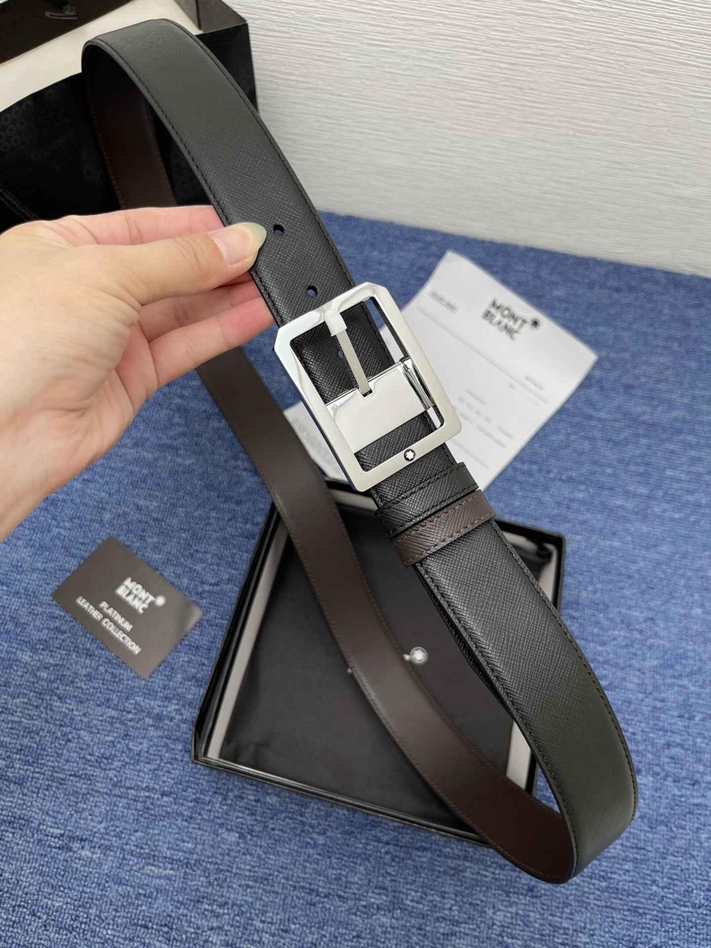Montblanc（万宝龙男） Style Leather Men's Belts Lookbook Reference image 1