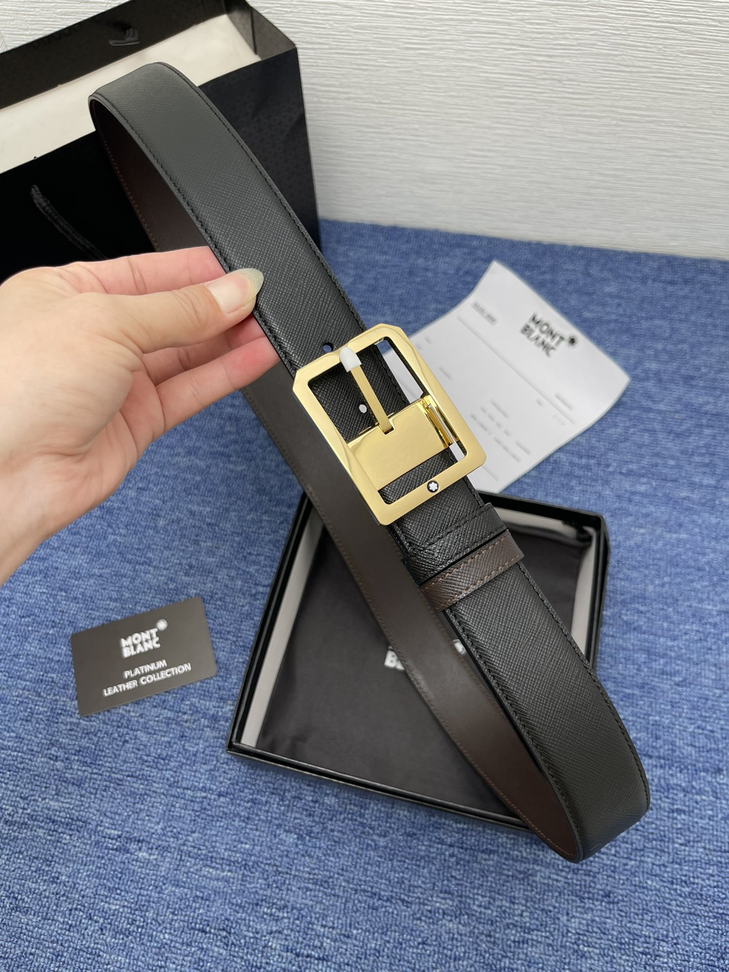 Montblanc（万宝龙男） Style Leather Men's Belts Lookbook Reference image 1