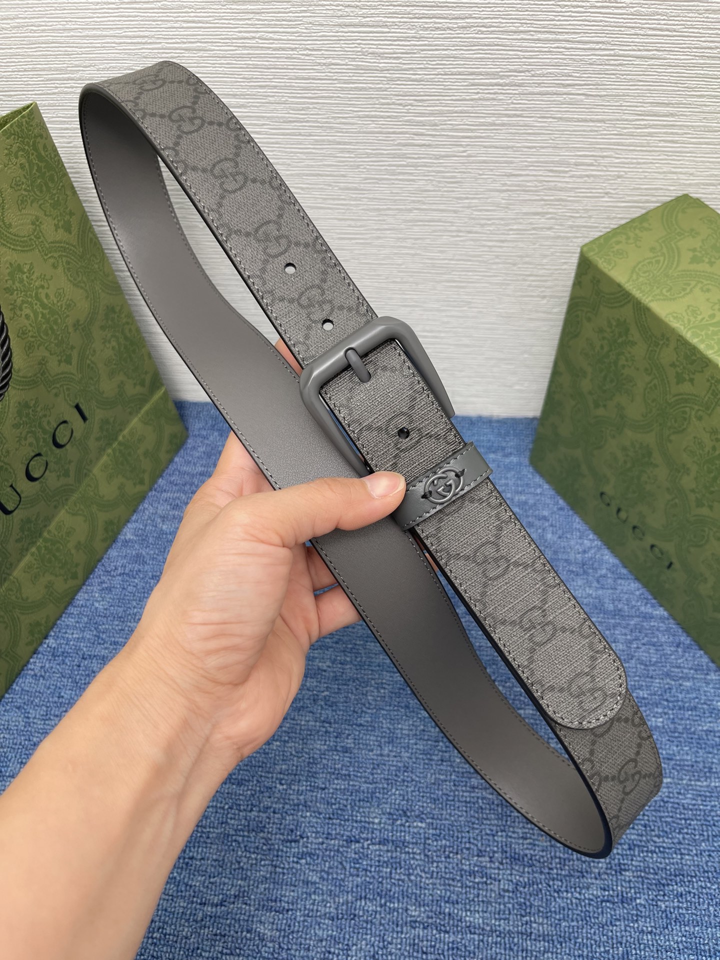  Gucci 经典款面进口原厂皮  搭配原版平纹底  精品针扣 宽3.5Cm  潮流百搭 时尚人士必备