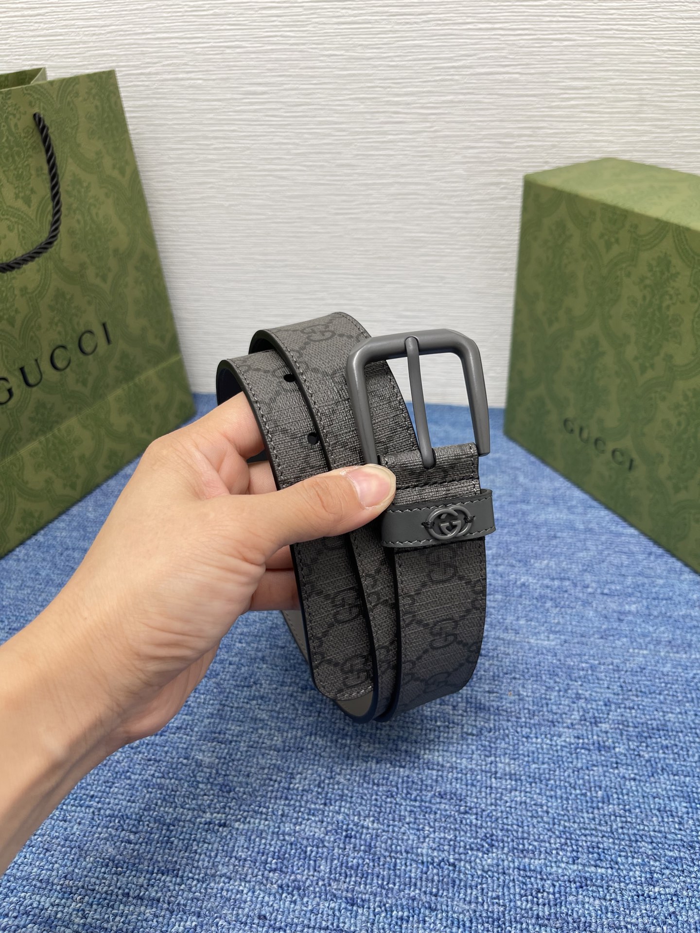  Gucci 经典款面进口原厂皮  搭配原版平纹底  精品针扣 宽3.5Cm  潮流百搭 时尚人士必备