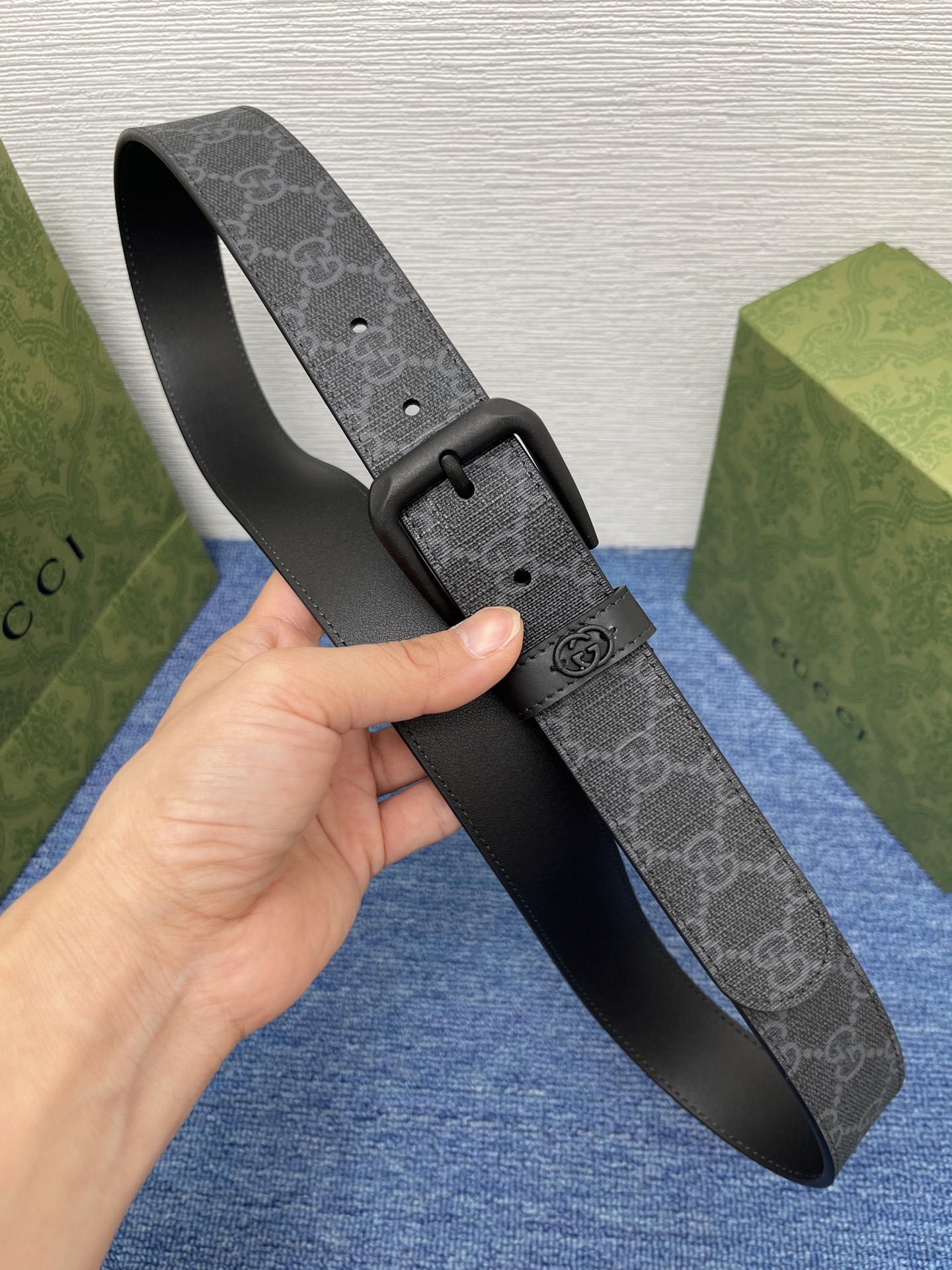  Gucci 经典款面进口原厂皮  搭配原版平纹底  精品针扣 宽3.5Cm  潮流百搭 时尚人士必备