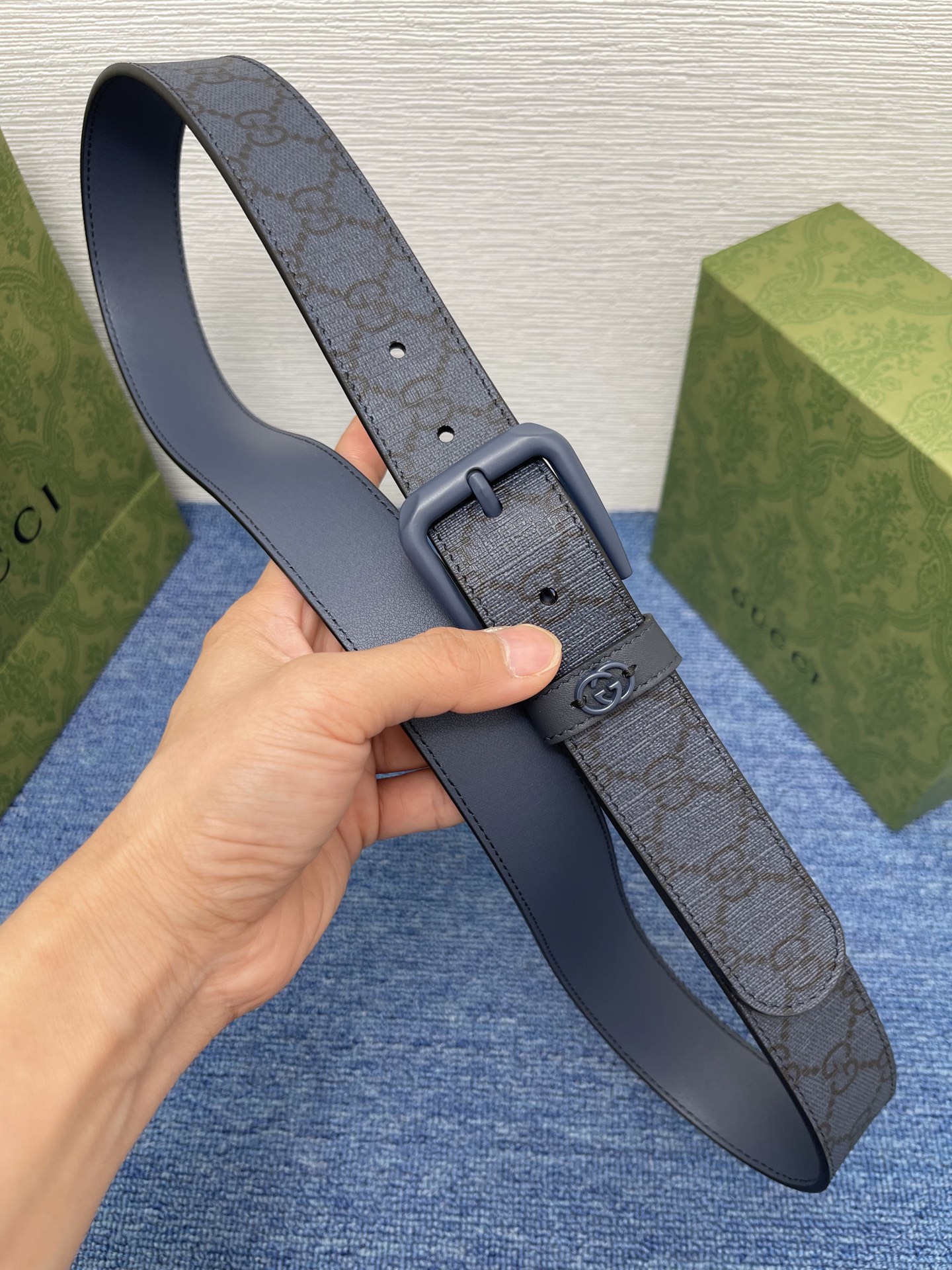  Gucci 经典款面进口原厂皮  搭配原版平纹底  精品针扣 宽3.5Cm  潮流百搭 时尚人士必备