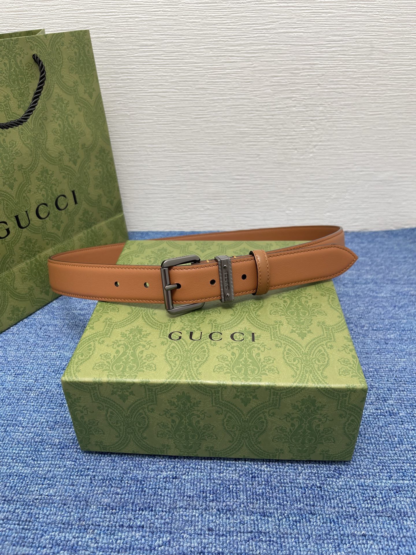  Gucci 经典款面进口原厂皮  搭配原版平纹底  精品针扣 宽3.0Cm  潮流百搭 时尚人士必备