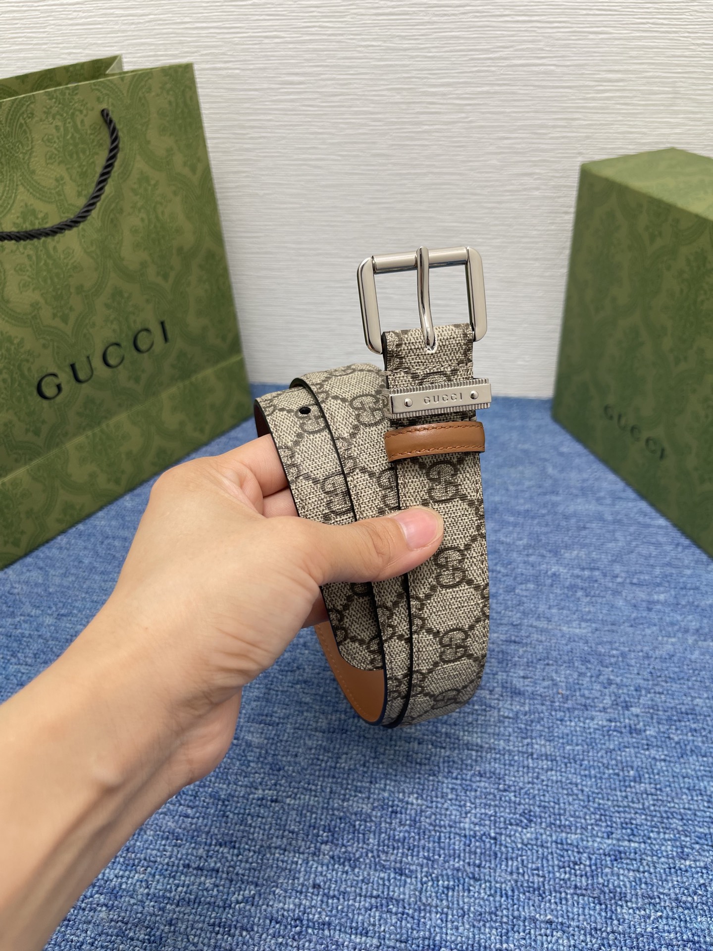  Gucci 经典款面进口原厂皮  搭配原版平纹底  精品针扣 宽3.0Cm  潮流百搭 时尚人士必备