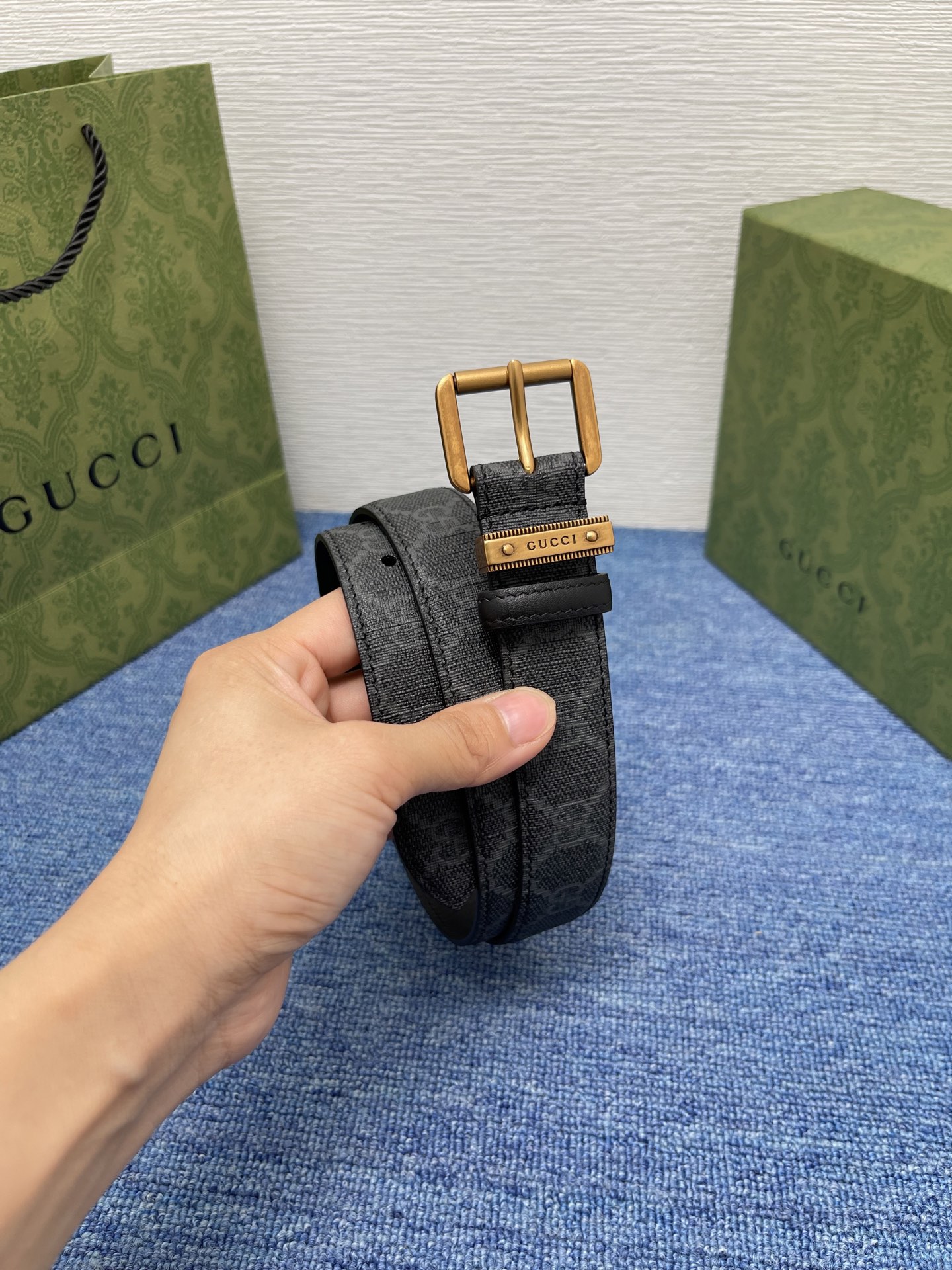  Gucci 经典款面进口原厂皮  搭配原版平纹底  精品针扣 宽3.0Cm  潮流百搭 时尚人士必备
