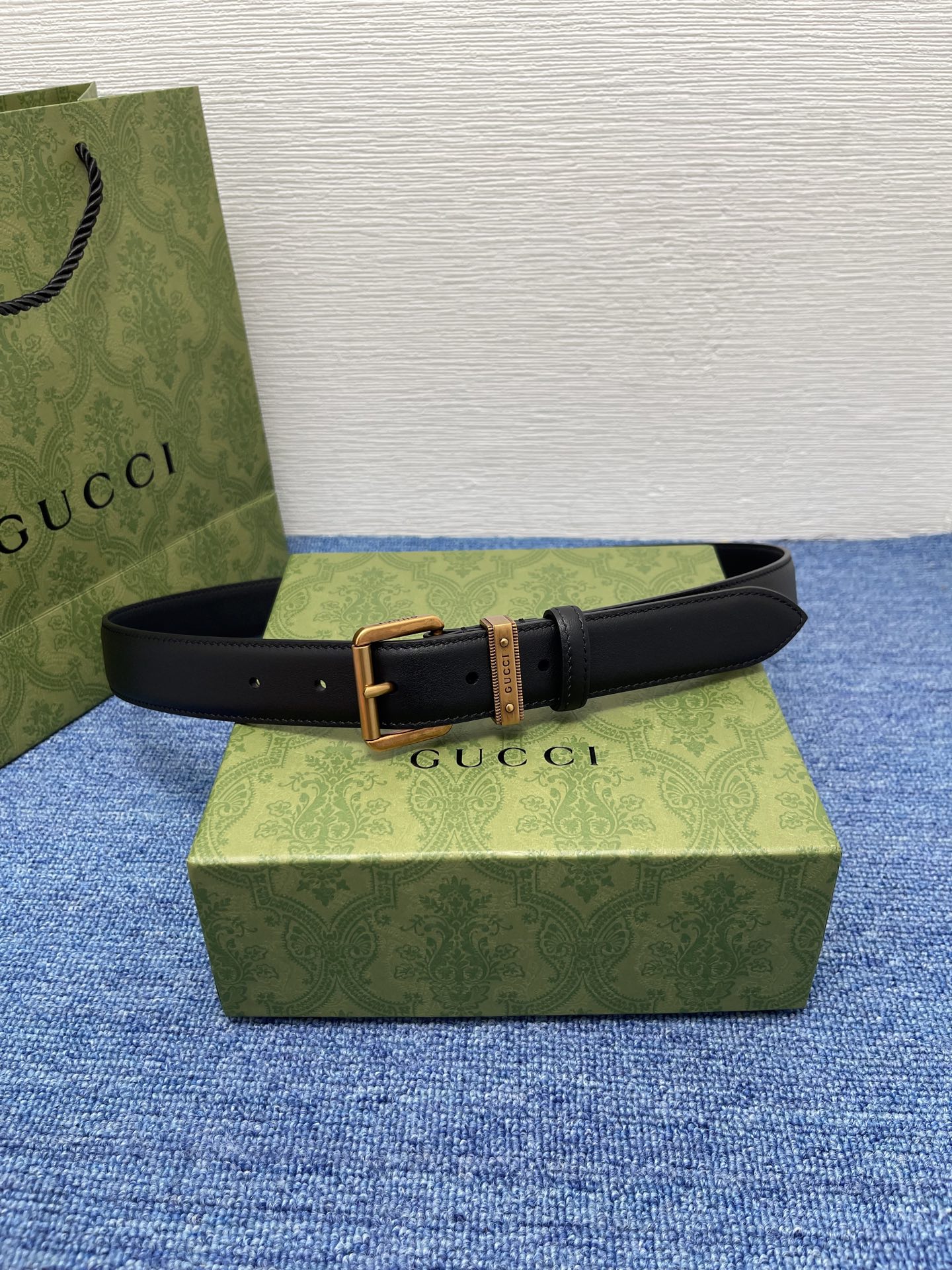  Gucci 经典款面进口原厂皮  搭配原版平纹底  精品针扣 宽3.0Cm  潮流百搭 时尚人士必备