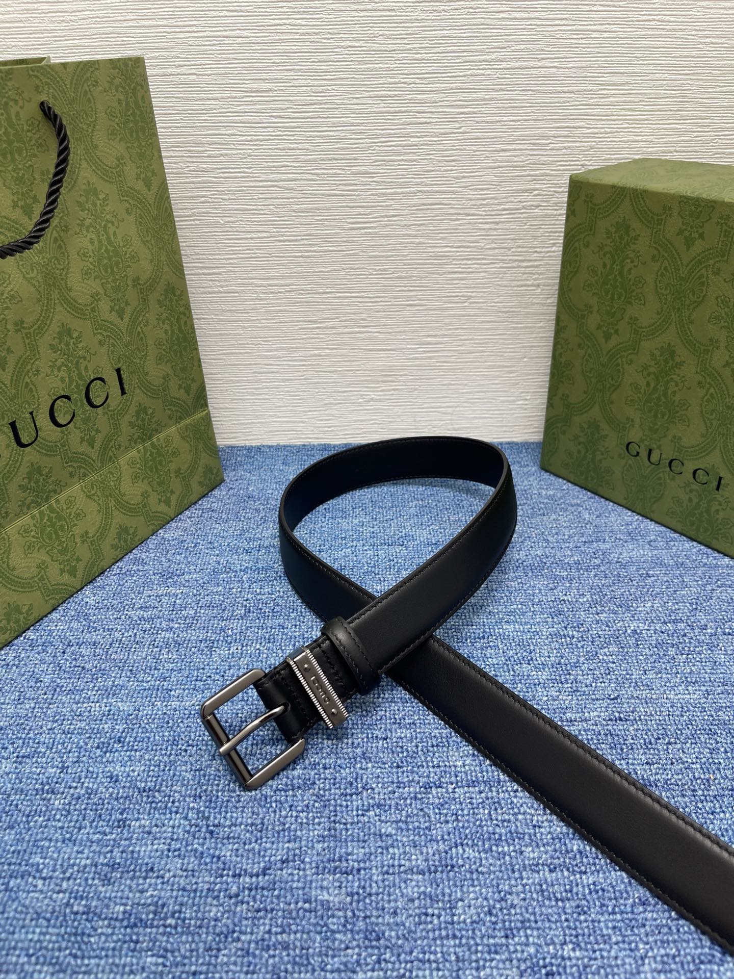  Gucci 经典款面进口原厂皮  搭配原版平纹底  精品针扣 宽3.0Cm  潮流百搭 时尚人士必备