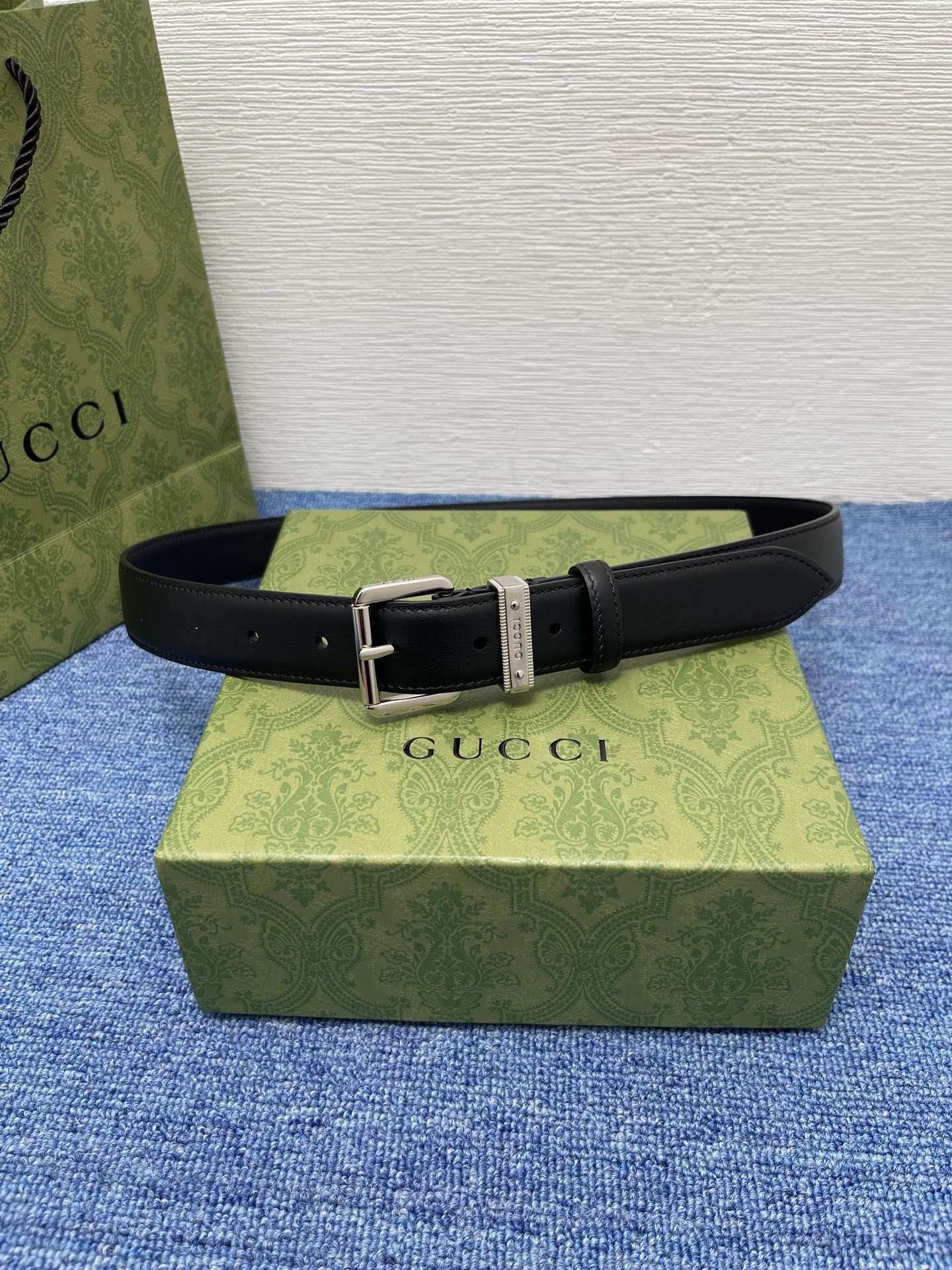  Gucci 经典款面进口原厂皮  搭配原版平纹底  精品针扣 宽3.0Cm  潮流百搭 时尚人士必备