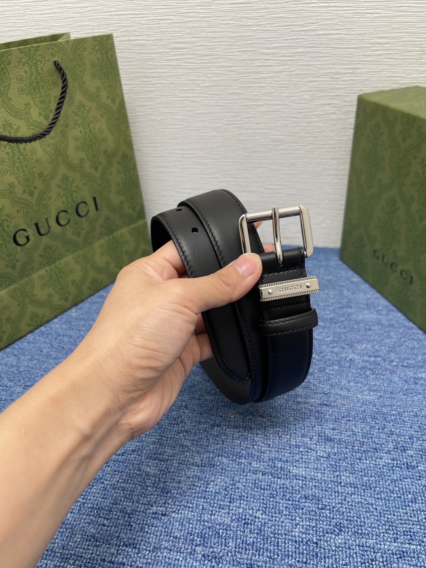  Gucci 经典款面进口原厂皮  搭配原版平纹底  精品针扣 宽3.0Cm  潮流百搭 时尚人士必备