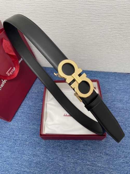 Salvatore Ferragamo Reversible and Adjustable Gancini Black Leather Belt 1 Salvatore Ferragamo Reversible and Adjustable Gancini Black Leather Belt