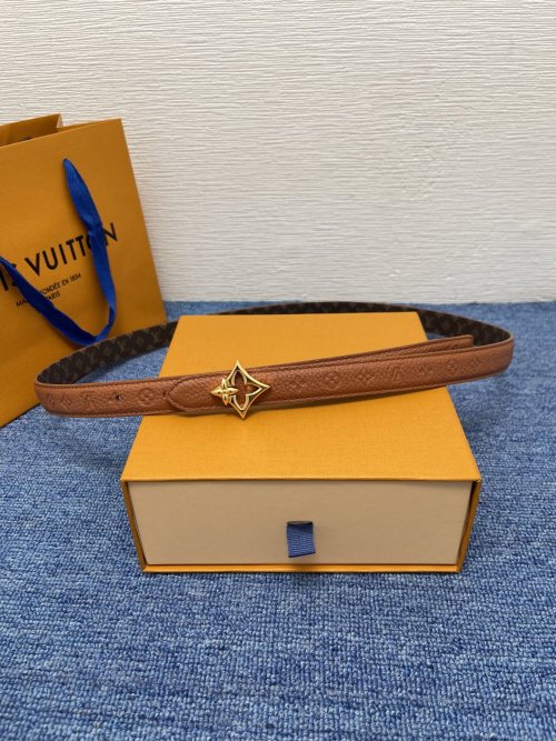 Louis Vuitton Reversible Leather Belt with Signature Buckle, 2.0 cm 1 Louis Vuitton Reversible Leather Belt with Signature Buckle, 2.0 cm