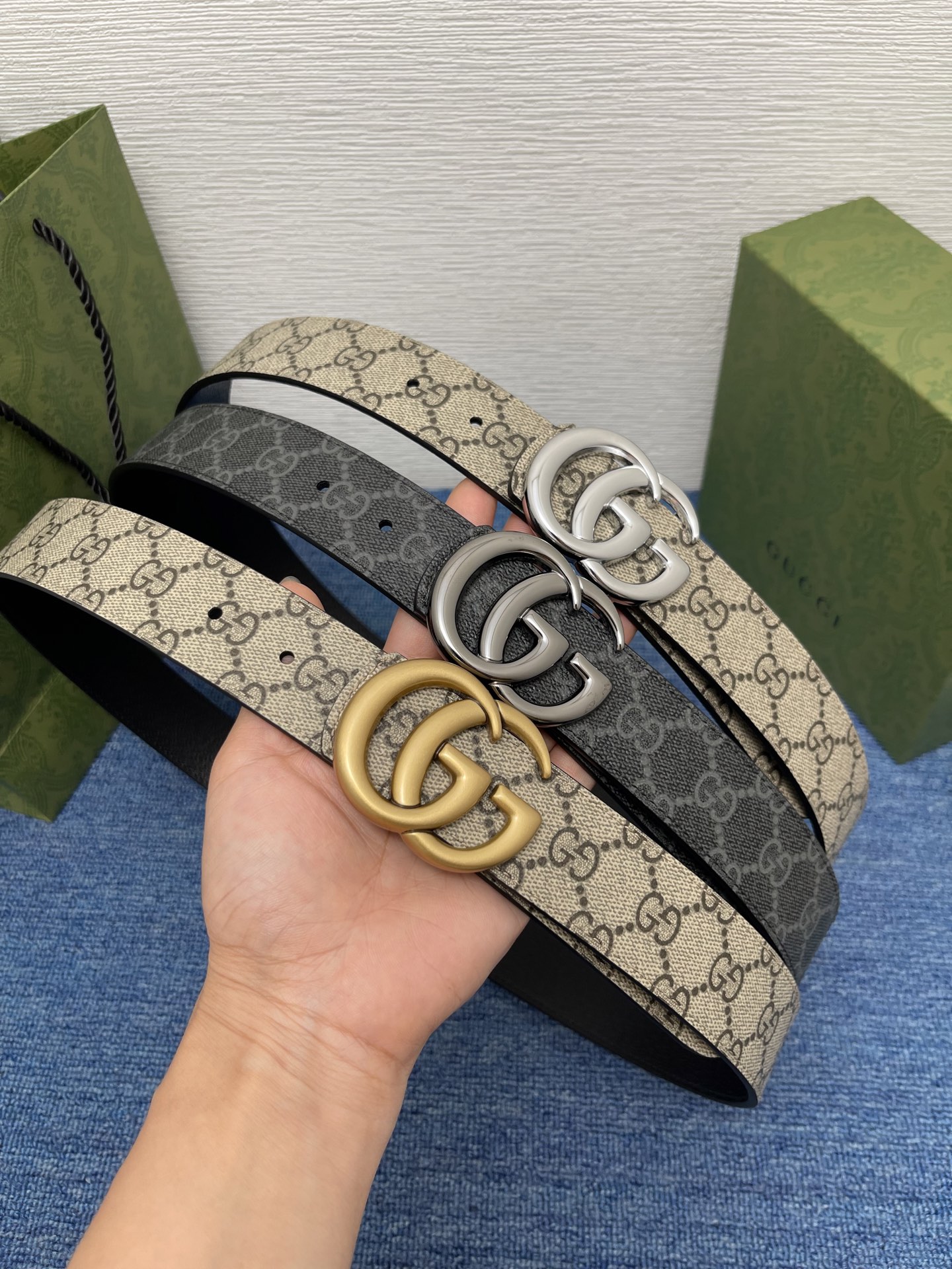 🔴 【品牌】古驰 Gucci  
🔴 【描述】采用高级Gucci Signature真皮精制而成，触感厚