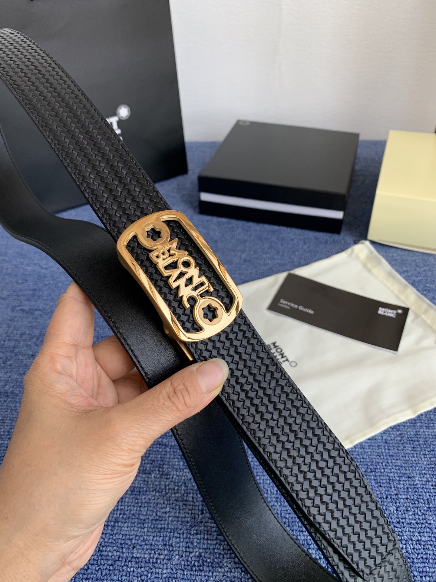 Montblanc（万宝龙男） Style Leather Men's Belts Lookbook Reference image 1