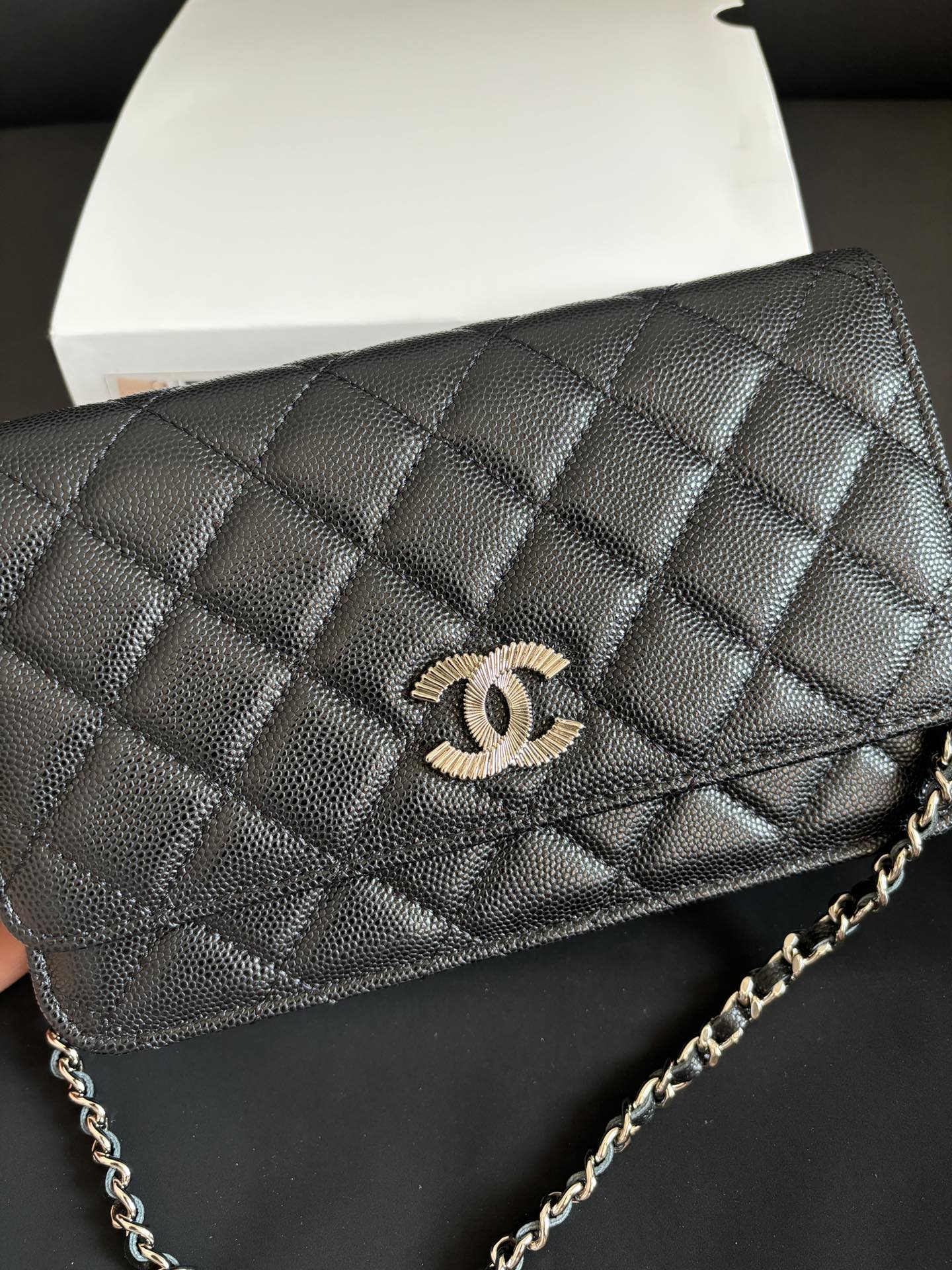 Chanel WOC Wallet on Chain Crossbody Bag, Black Leather, 19 cm 3 i1734756458 2857 8