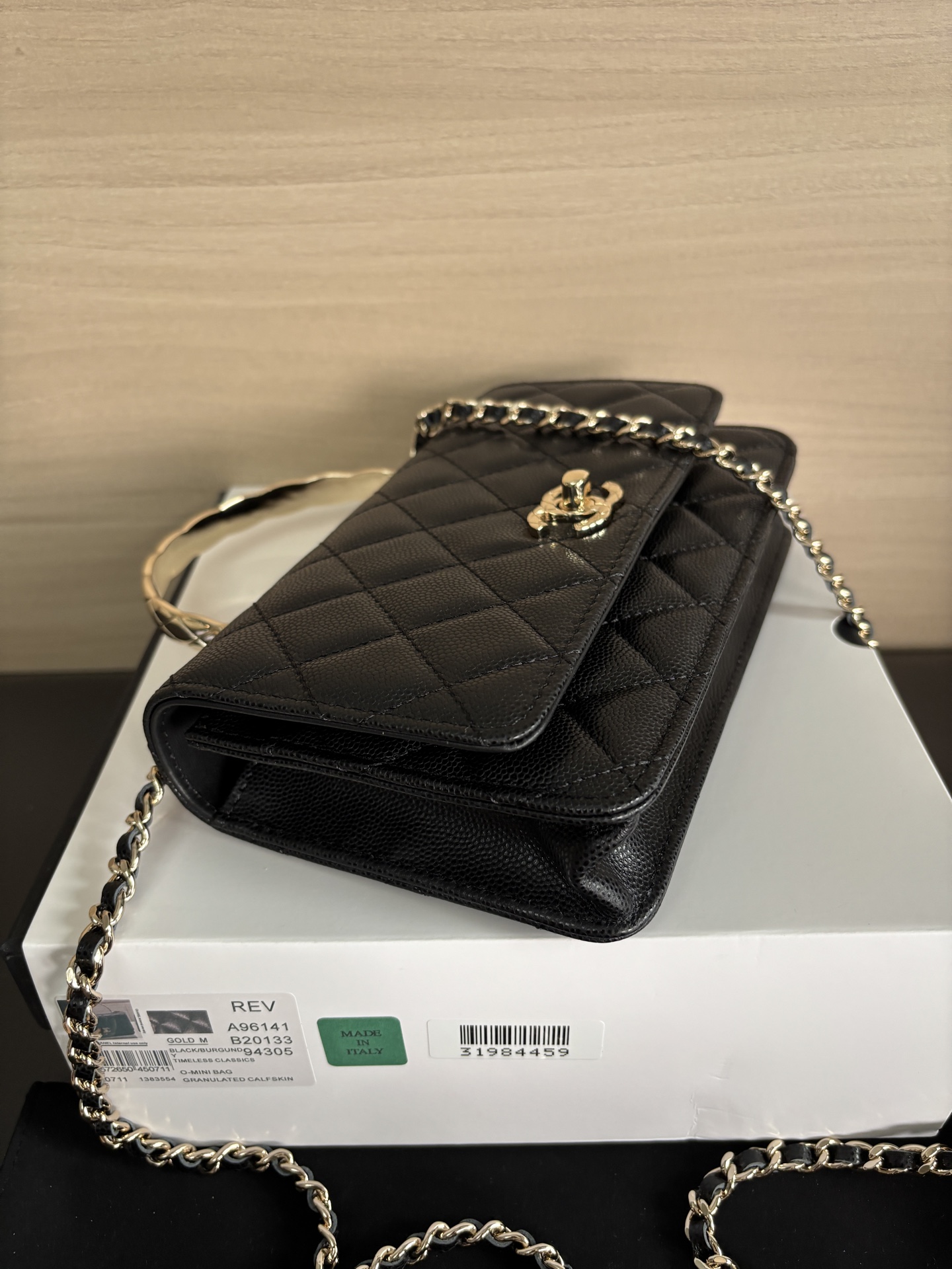 Chanel WOC Black Caviar Leather with Handle, 19cm - New 25s Collection 3 i1744520858285 1875 0 2