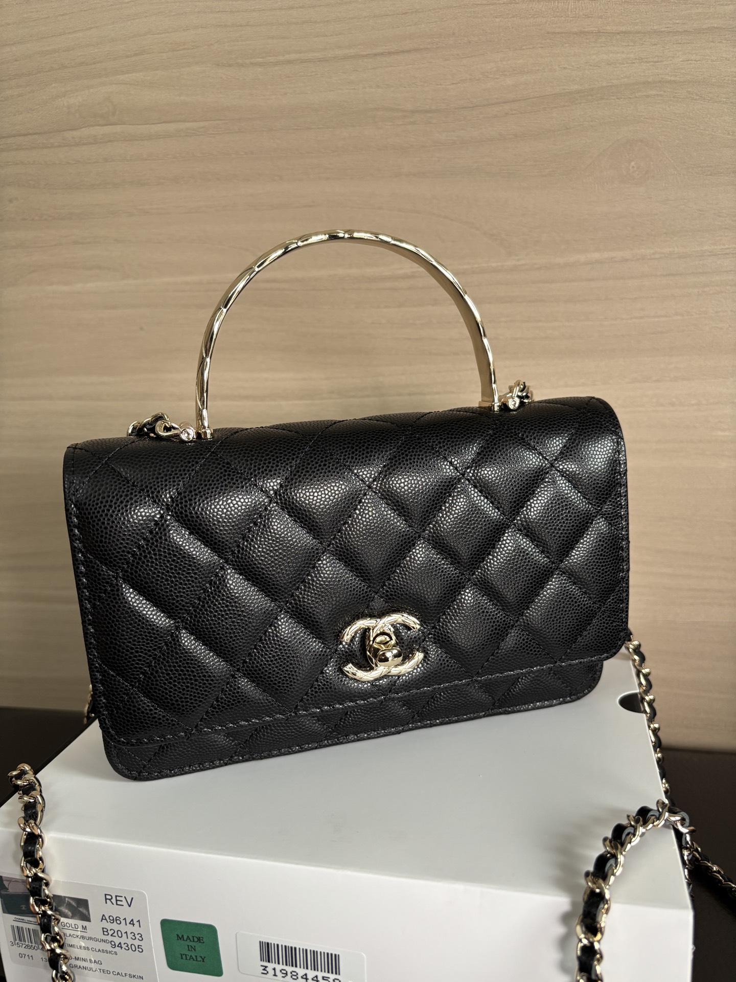 Chanel WOC Black Caviar Leather with Handle, 19cm - New 25s Collection 1 i1744520858306 2356 0 0