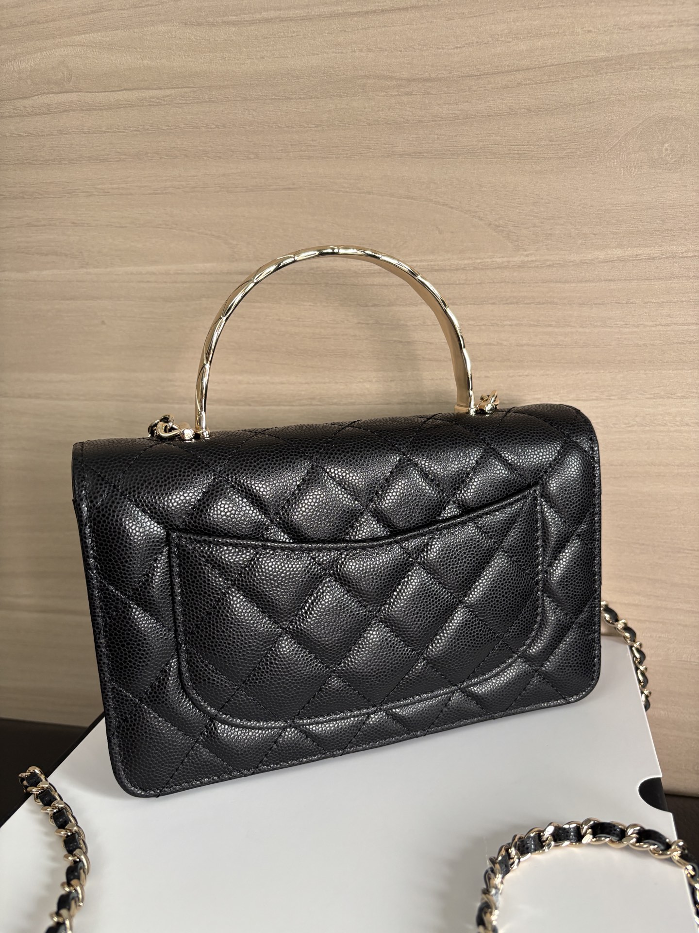 Chanel WOC Black Caviar Leather with Handle, 19cm - New 25s Collection 2 i1744520859594 7973 0 1
